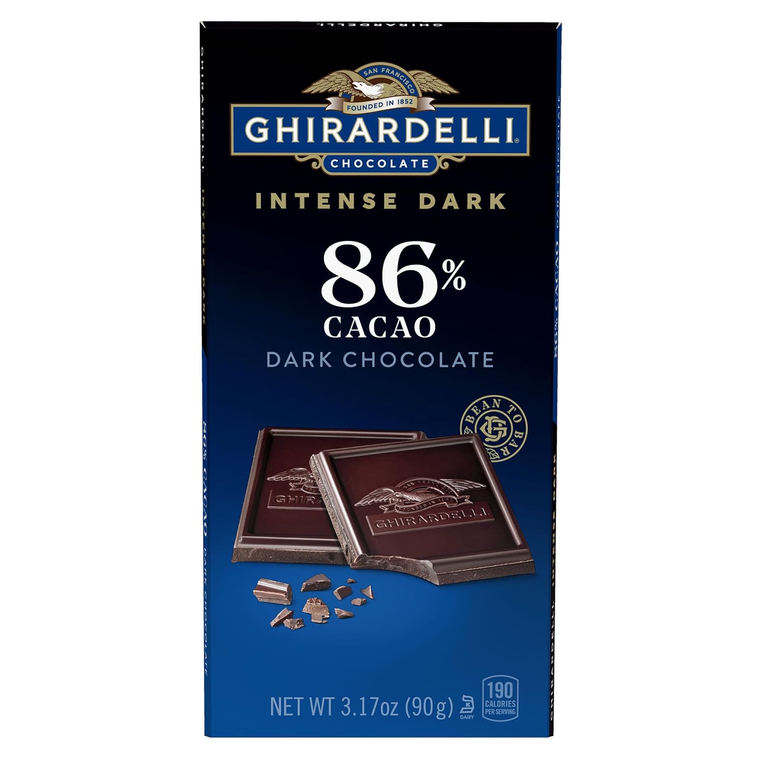 Ghirardelli, Intense Dark Chocolate Bar, 72% Cacao, Bar, 3.5 Ounce