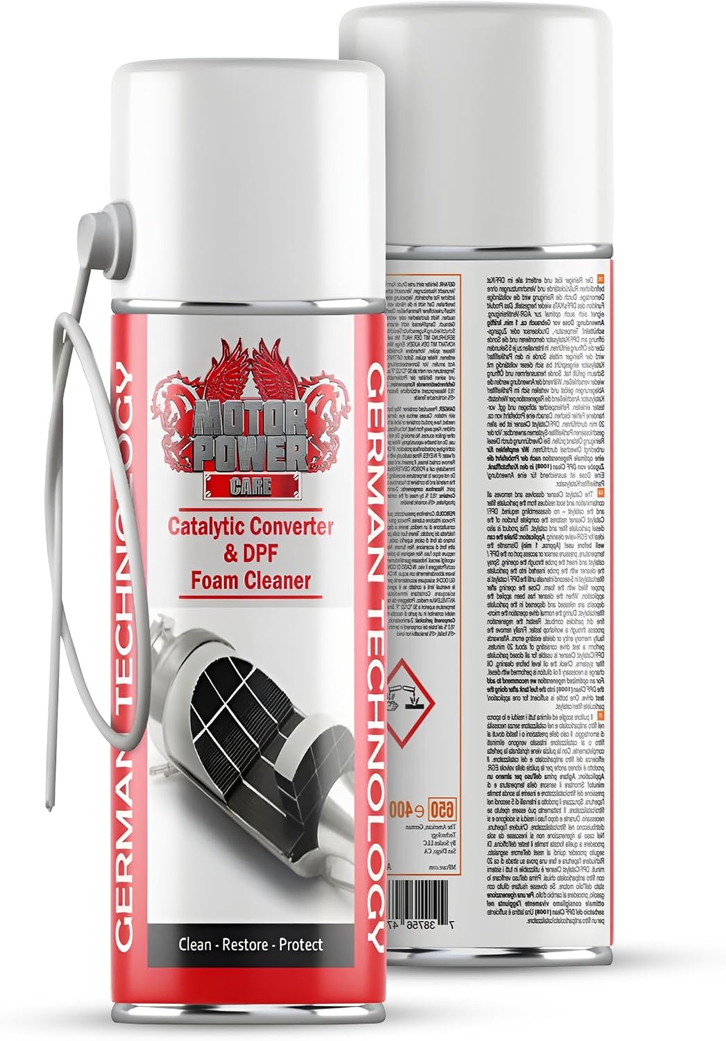 MotorPower Care DPF Foam Cleaner — Diesel Particulate Filter & Catalytic Converter Cleaner Spray | No Removal Needed | Cleans Soot & Carbon via O2