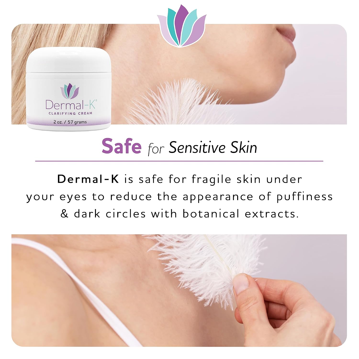 Dermal-K Vitamin K Cream 4 OZ | Hydrating Cream with Antioxidants & Botanicals |Reduce the Appearance of Discoloration