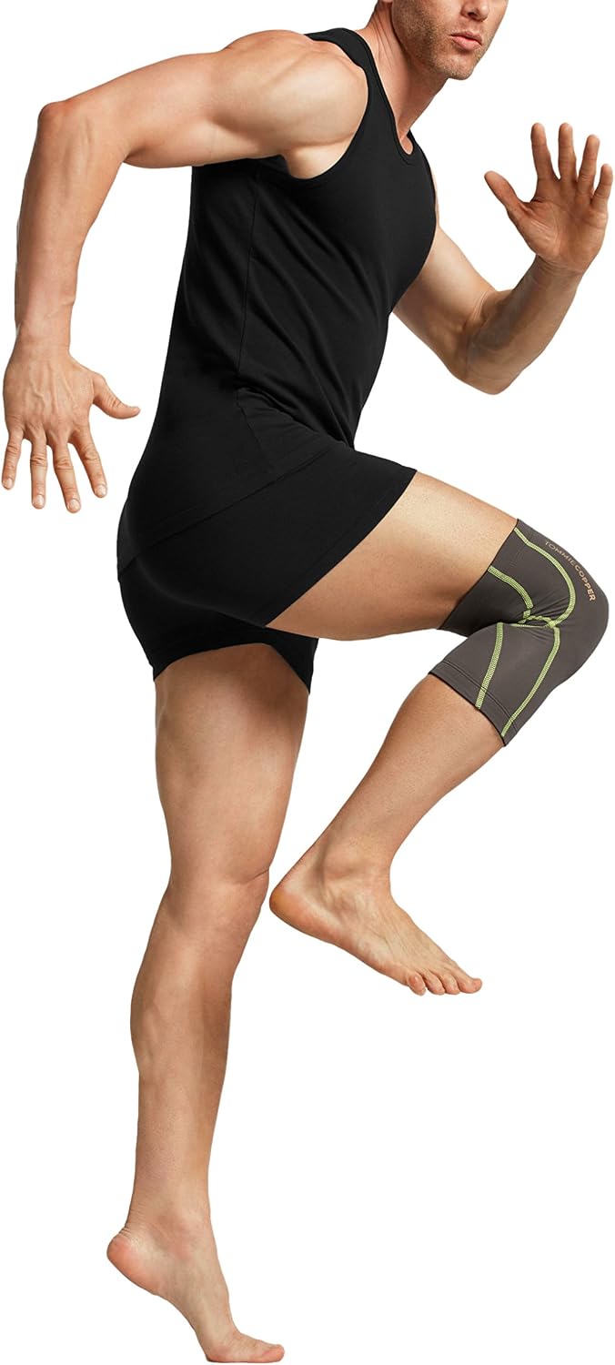 Tommie Copper Performance Compression Knee Sleeve l Knee Brace for Joint Support l Men and Women