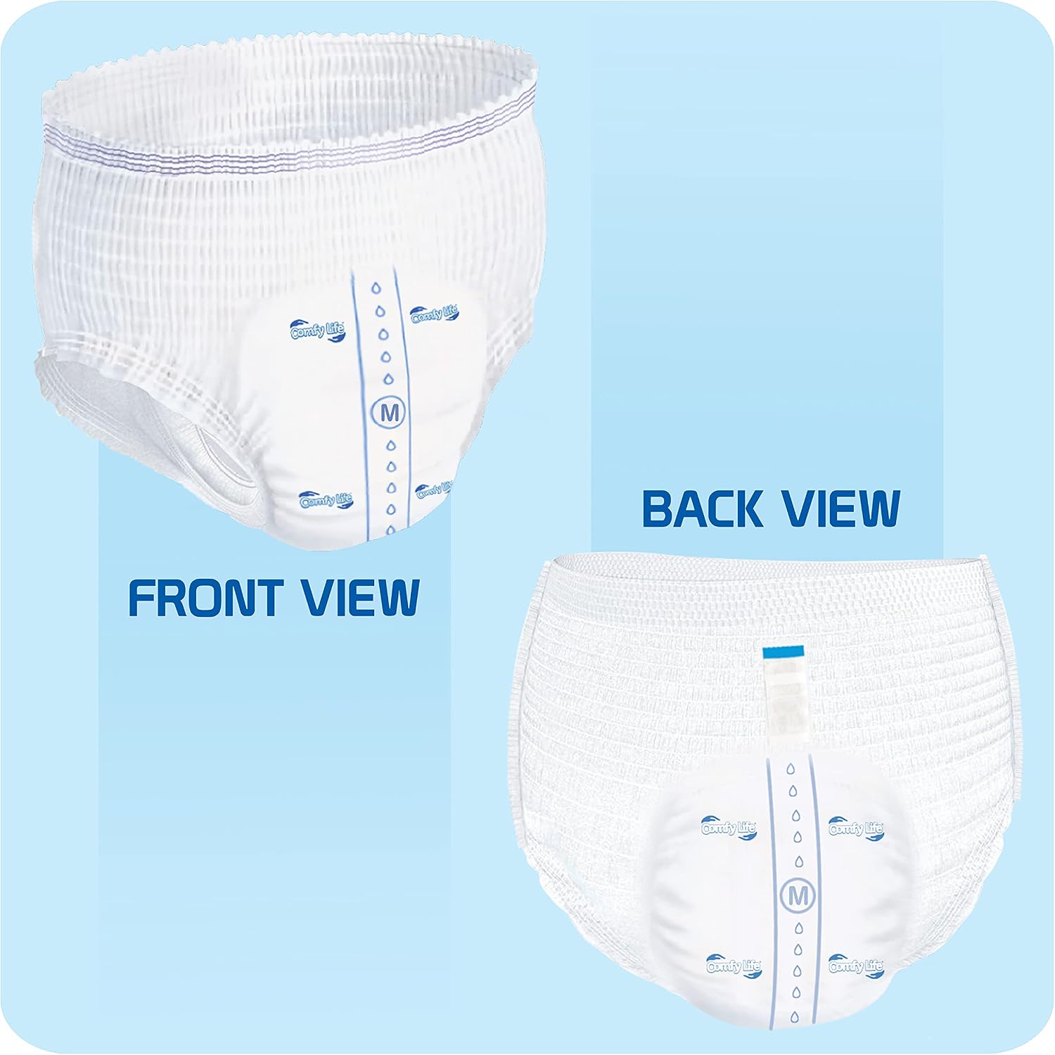 Comfy Life Premium Adult Diaper Incontinence Pull Up Pants – High Absorbency Adult Diapers for Women & Men - Adult Pull Up Nappy Pants for Comfort & Protection - Large Pack of 12 Pants