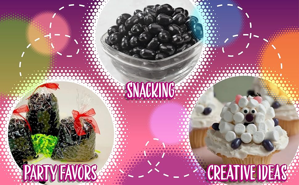 black licorice jelly beans candy bulk pack nostalgic treat easter basket candies anise flavor