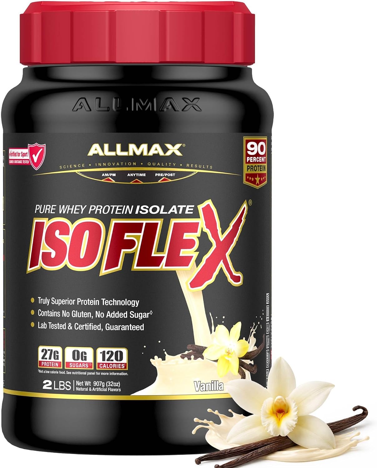 ALLMAX ISOFLEX Whey Protein Isolate, Chocolate Peanut Butter, 5 lb