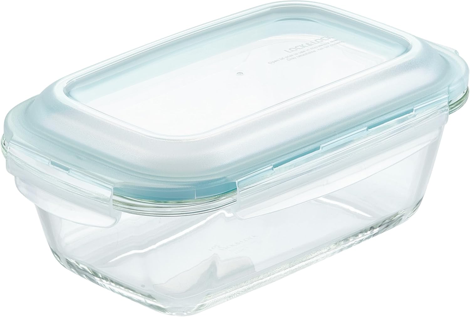 LOCK & LOCK LocknLock Purely Better Glass Round Pie Baking Dish/Food Storage Container with Lid, 9.5 Inch, Clear
