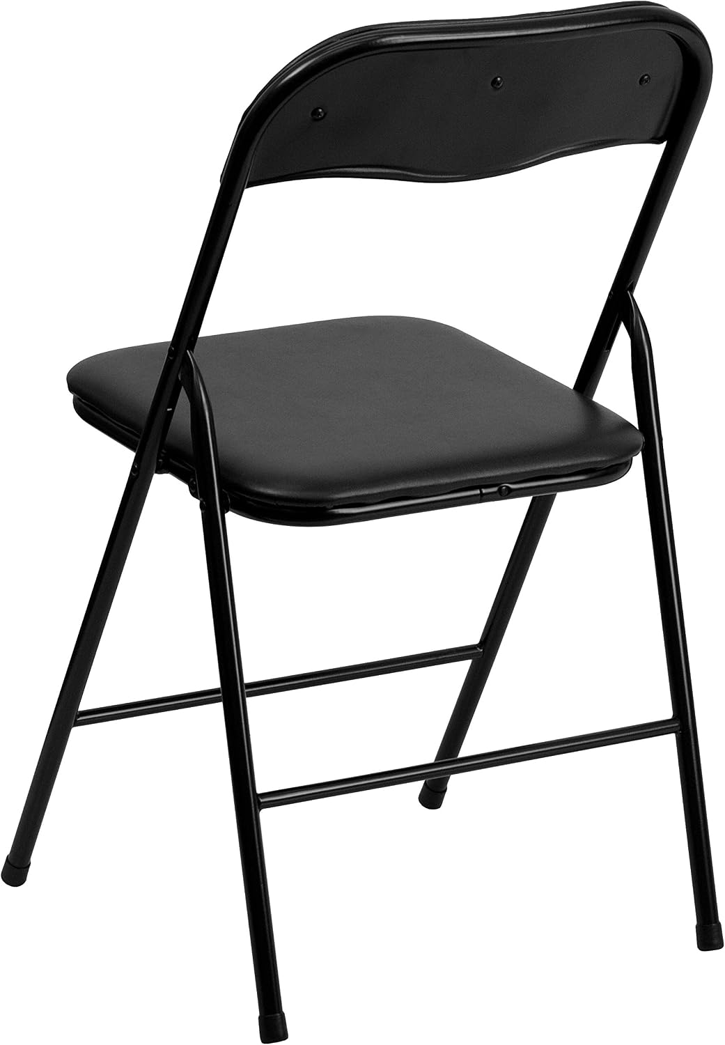 Flash Furniture Madelyn 33.5" Square Folding Multipurpose Card Table with Padded Vinyl Top, Portable Folding Game Table for 4 Players, Black