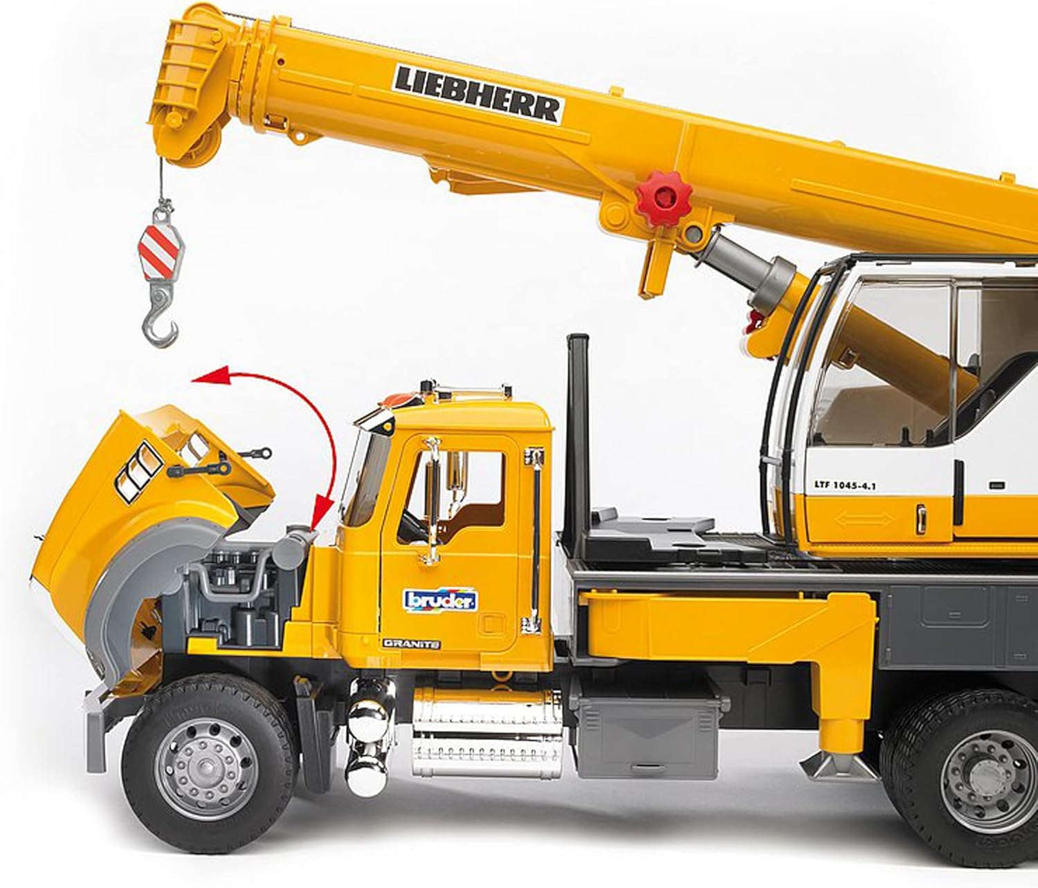 Bruder 02818 Mack Granite Liebherr Crane Truck