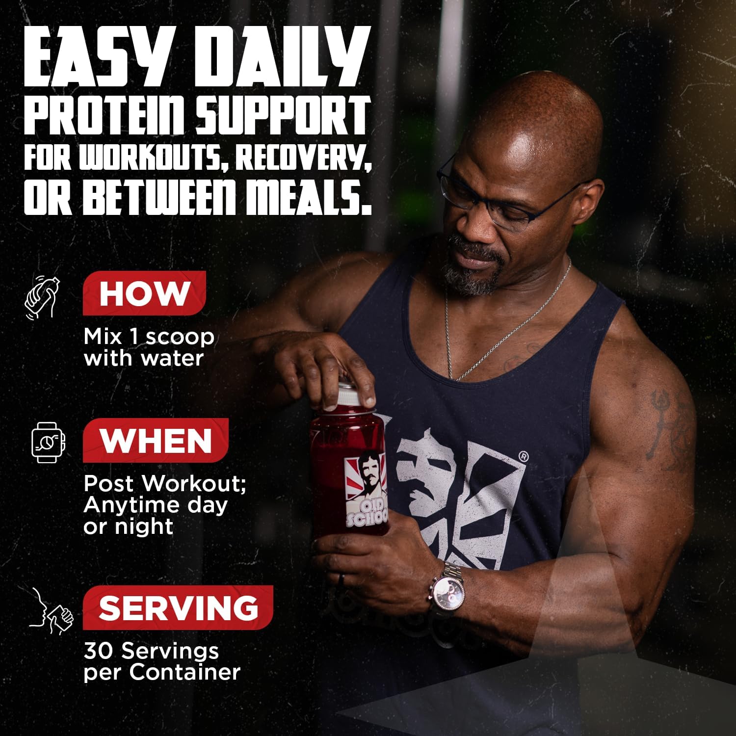 Old School Labs Protein Powder Isolate from Egg, Milk & Beef, 2.1 lbs | For Building Muscle, Endurance & Post-Workout Recovery for Men & Women