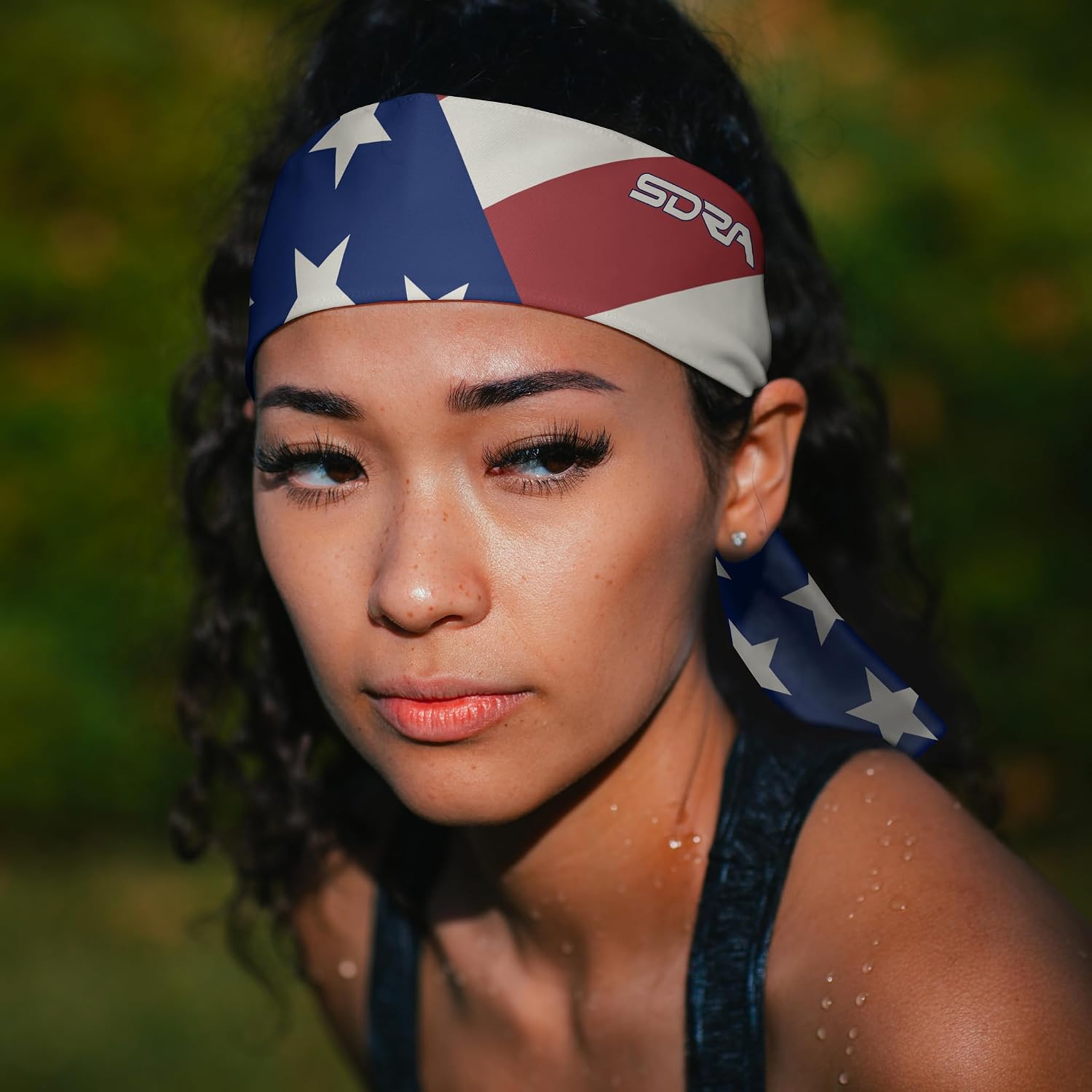 Suddora Country Flag Tie Headband with National Flag, Breathable Sweatband for National Sports Events, Non-Slip Fabric Sweatband for Soccer, Tennis
