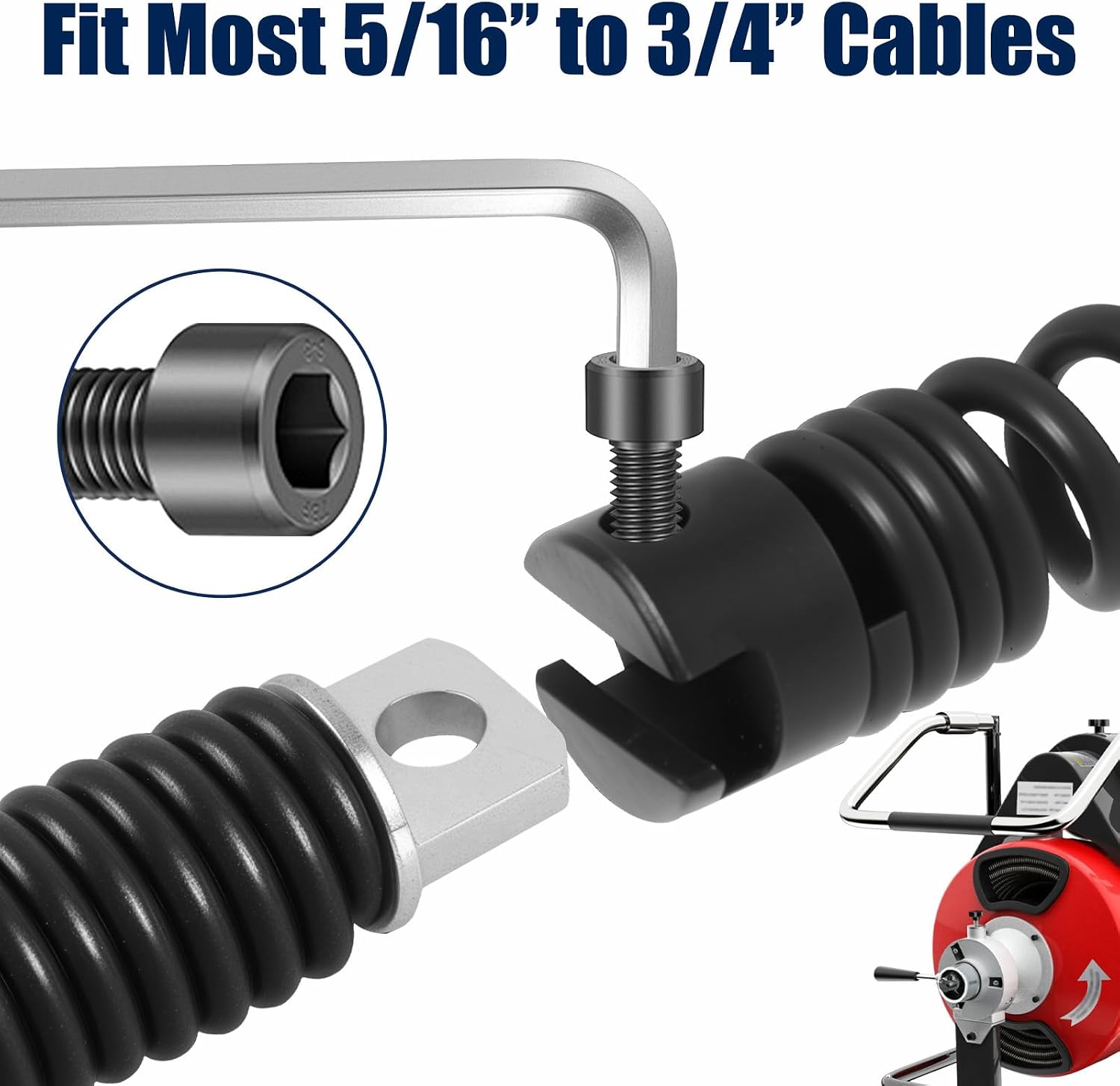 Drain Snake Drill Attachment