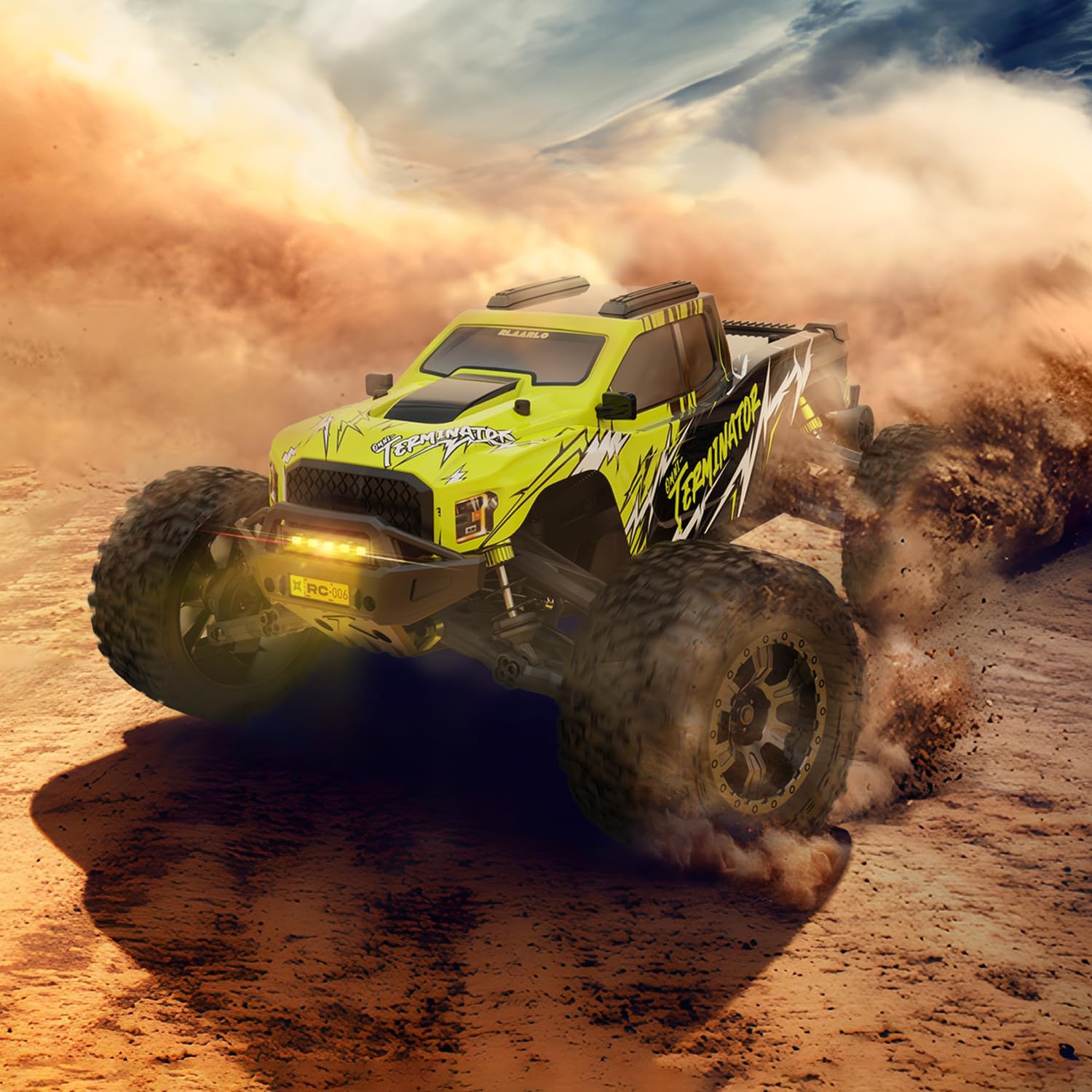 AMORIL 1/10 RTR Brushless Fast RC Cars for Adults, Max 50mph Hobby Electric Off-Road Monster Truck