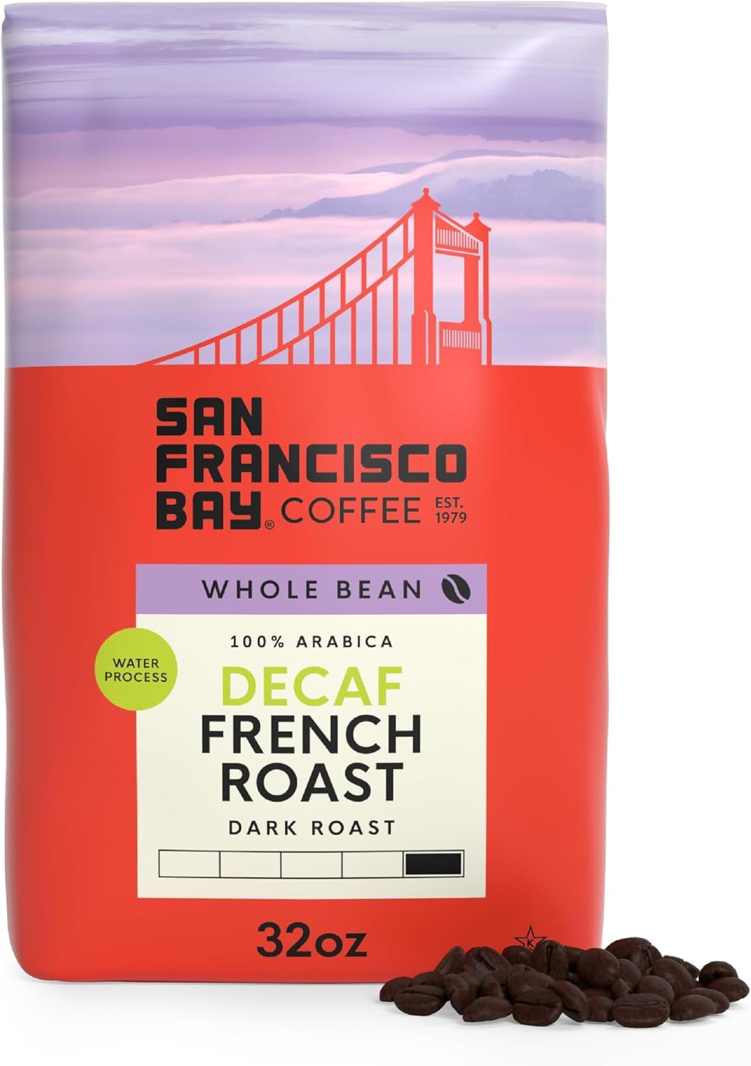 San Francisco Bay Coffee French Roast Whole Bean Coffee, 2 lb bag