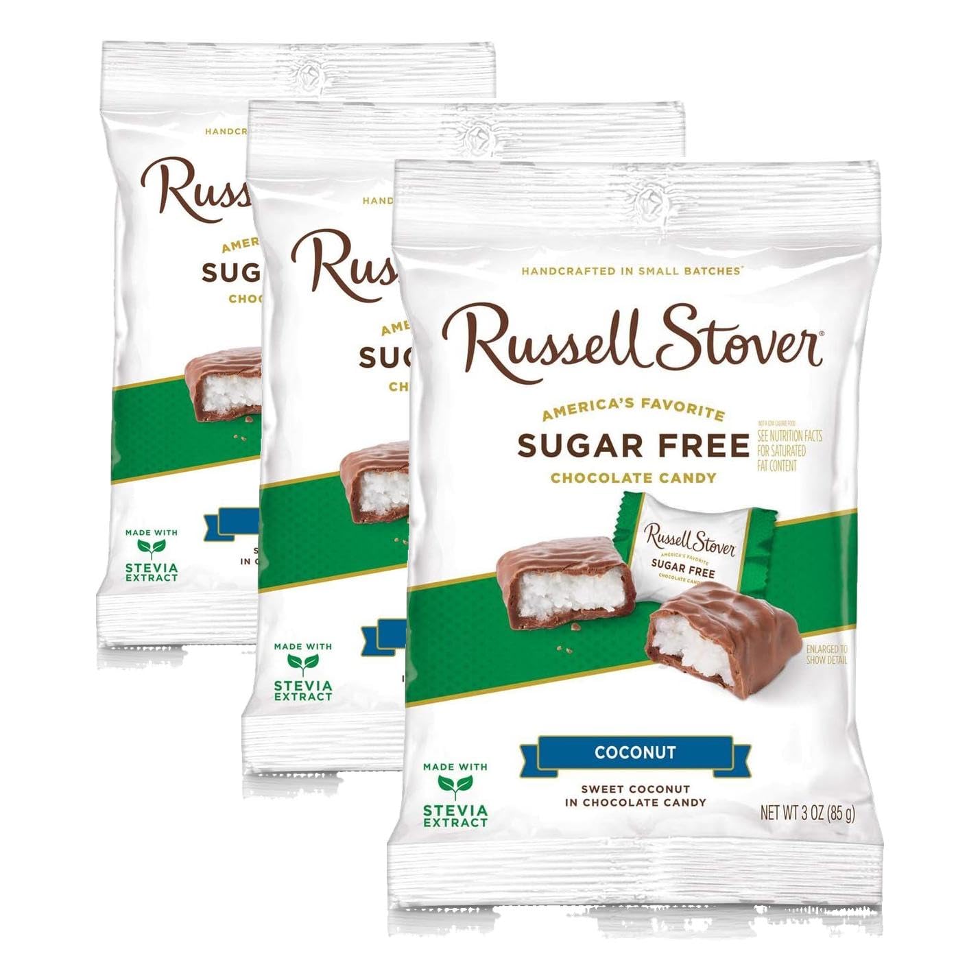 Russell Stover Sugar Free Dark Chocolate Medallions, 3 oz. Bag (270215)