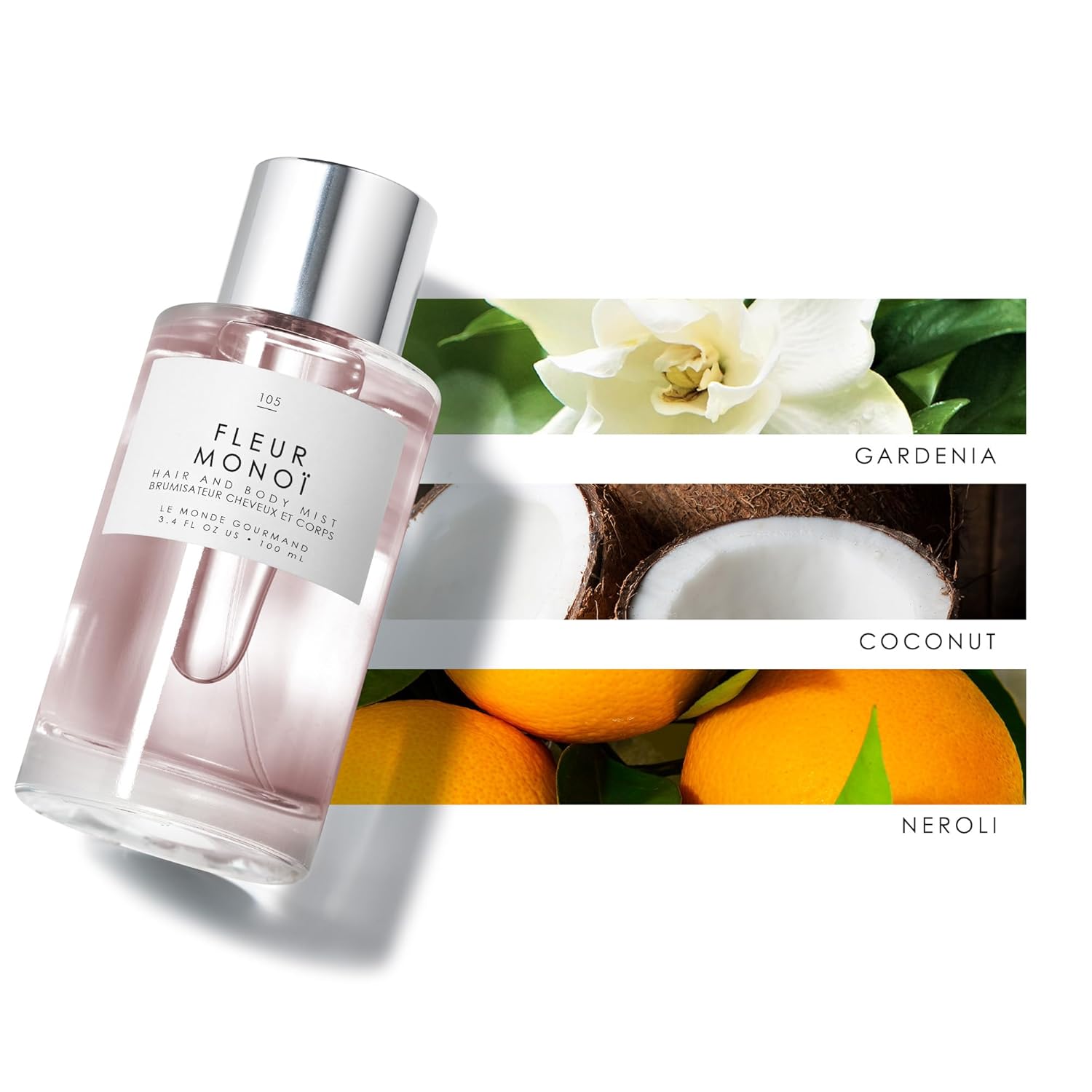 Le Monde Gourmand Papaye Tropique Hair & Body Mist - 3.4oz (100ml) - Floral, Fruity, Sandalwood Fragrance Notes