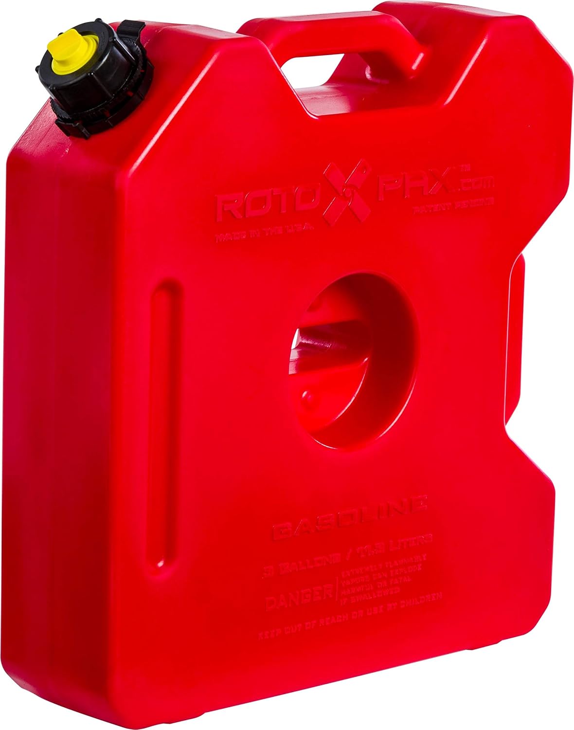 RotopaX - 3 Gallon Gasoline Pack - Leakproof Portable Fuel Container, Red