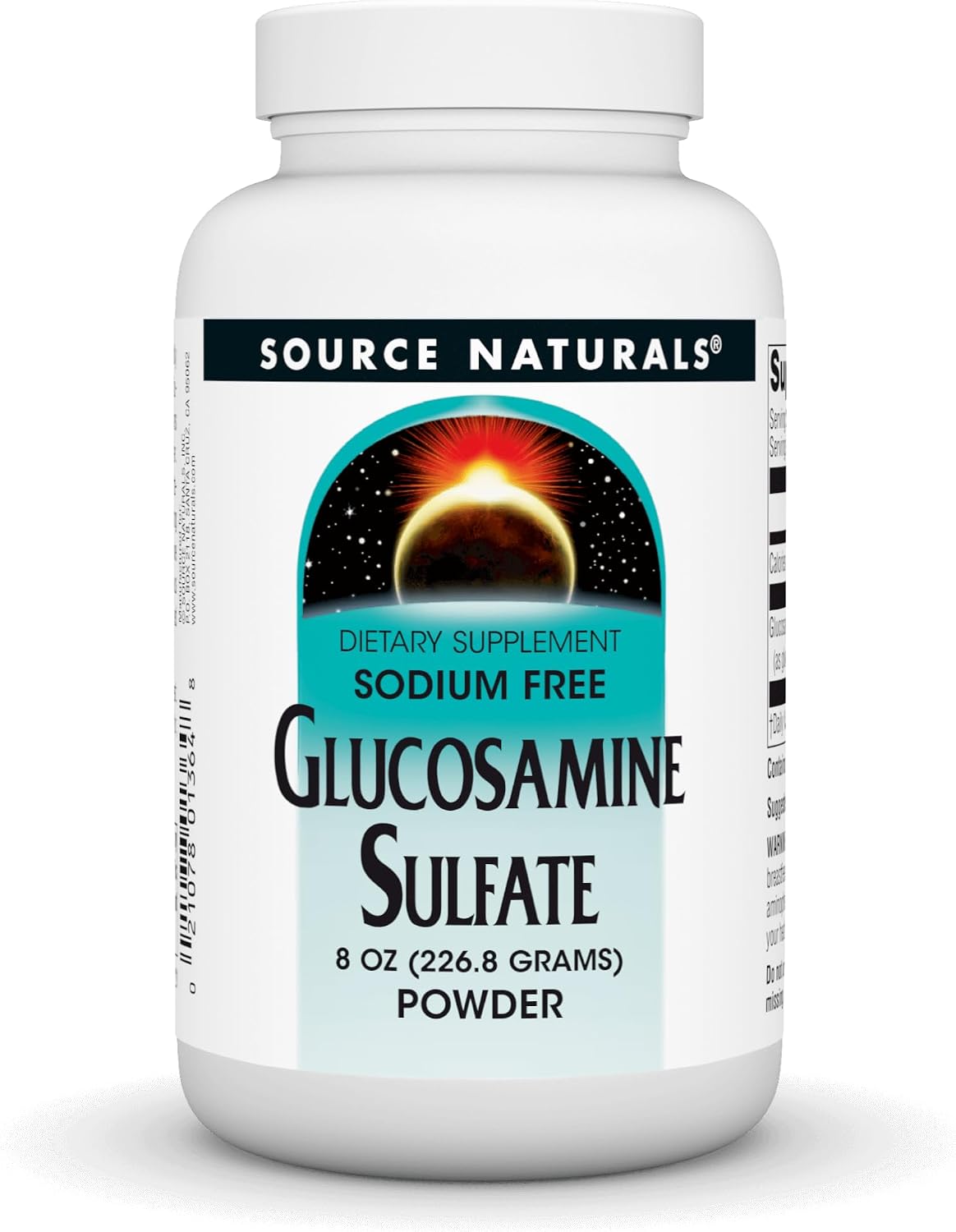 Source Naturals Glucosamine Sulfate, 8 oz Powder | Sodium-Free Powder For Joint Support*