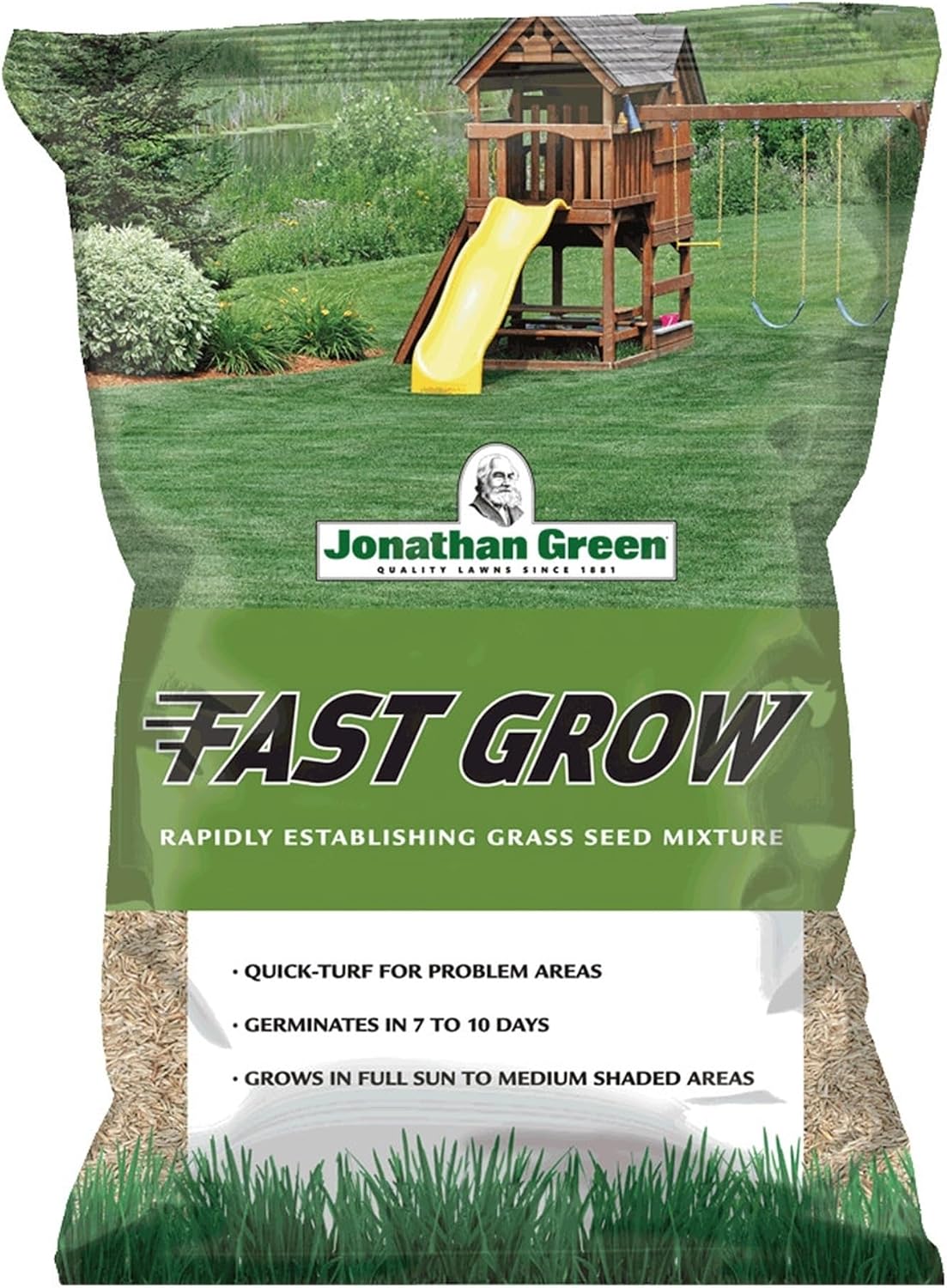 Jonathan Green 40820 Fast Grow Grass Seed, 3 lb