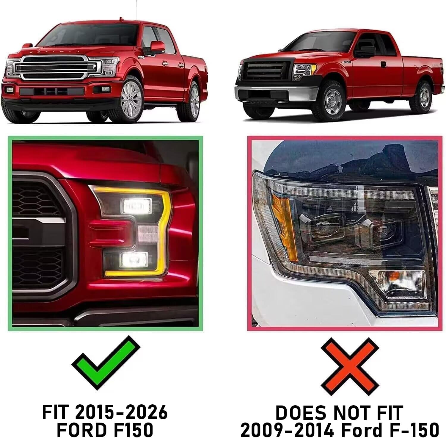COMNOVA Pair Running Board for 2017-2026 Ford F250 Superduty Crew Cab