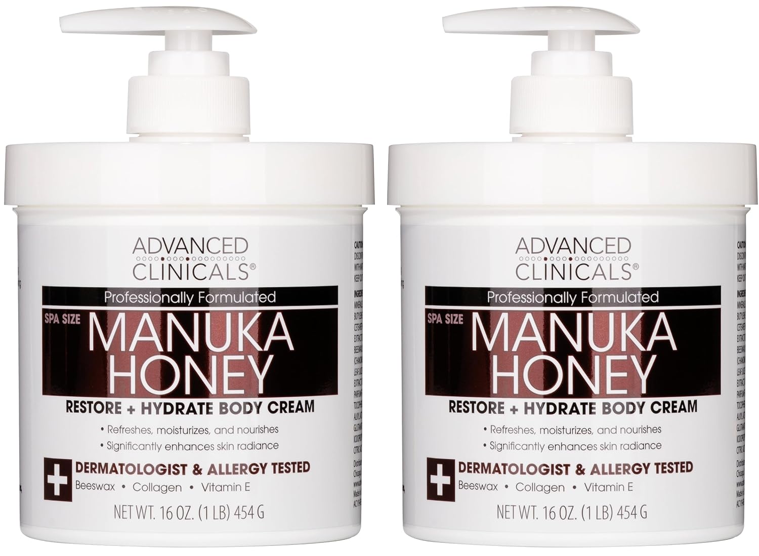 Advanced Clinicals Coconut Oil Body Cream For Women & Men | Hydrating Coconut Lotion For Extremely Dry Skin | Visible Anti Aging Body Butter Skin Care Balm Moisturizer For Hand, Heel, Feet, 16 Ounce