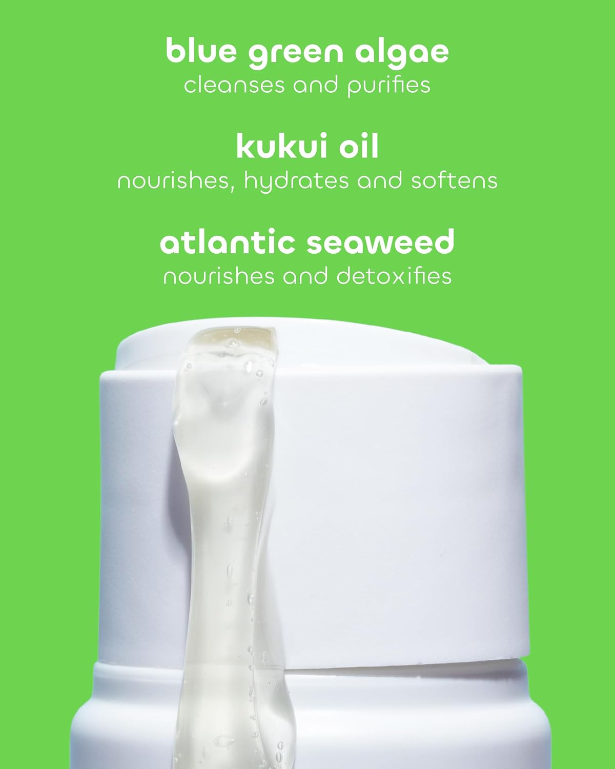 Seaweed Bath Co. Hydrate Body Wash, Unscented, 12 oz | Foaming Shower Gel Cleanser with Natural Ingredients, Fragrance Free and Gentle, Good for Sensitive Skin
