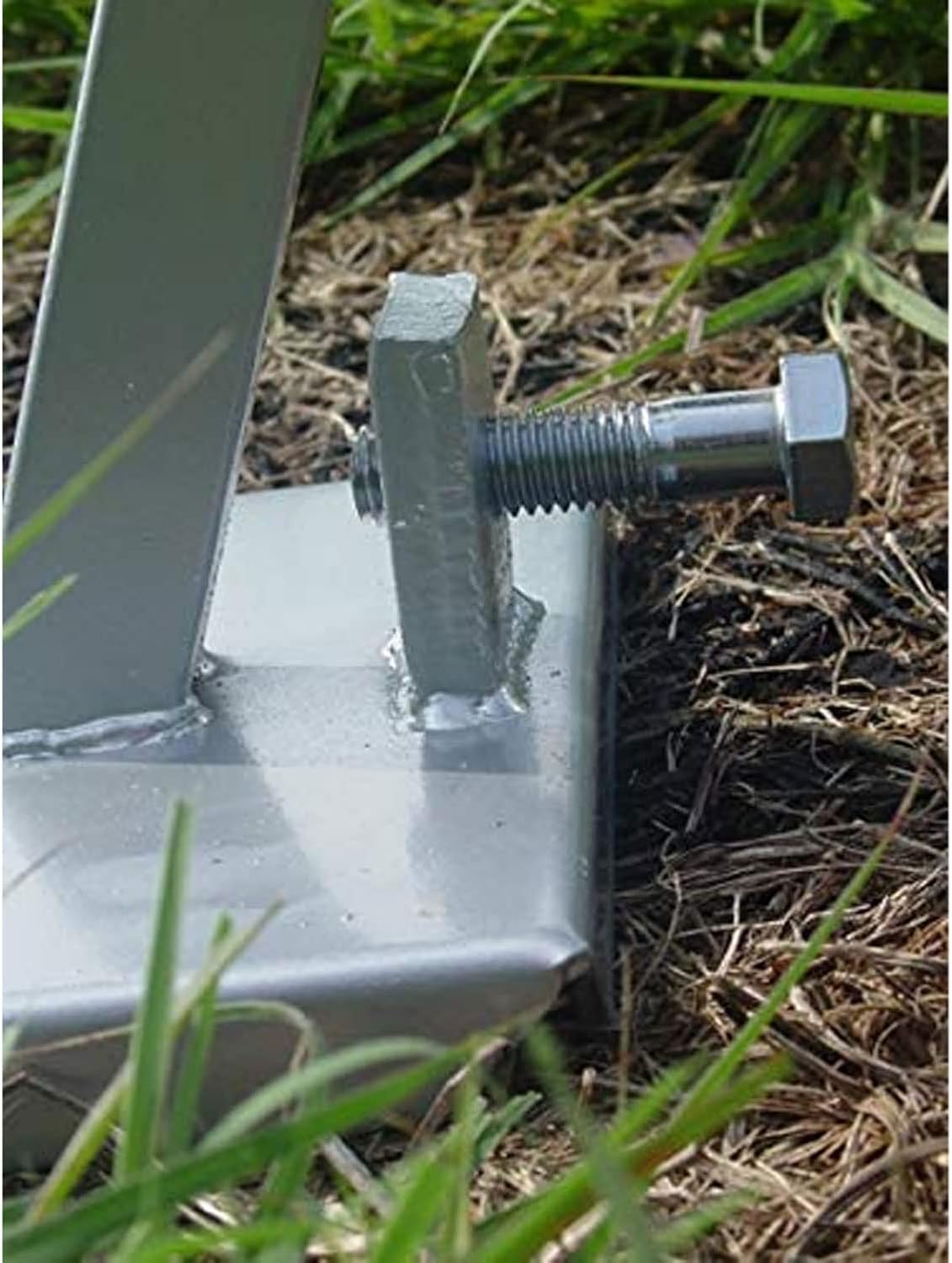 BOSS Buck Deluxe Durable Steel Stable Versatile Foot Pad for Game Feeder | Nut and 1/2" Bolt Included