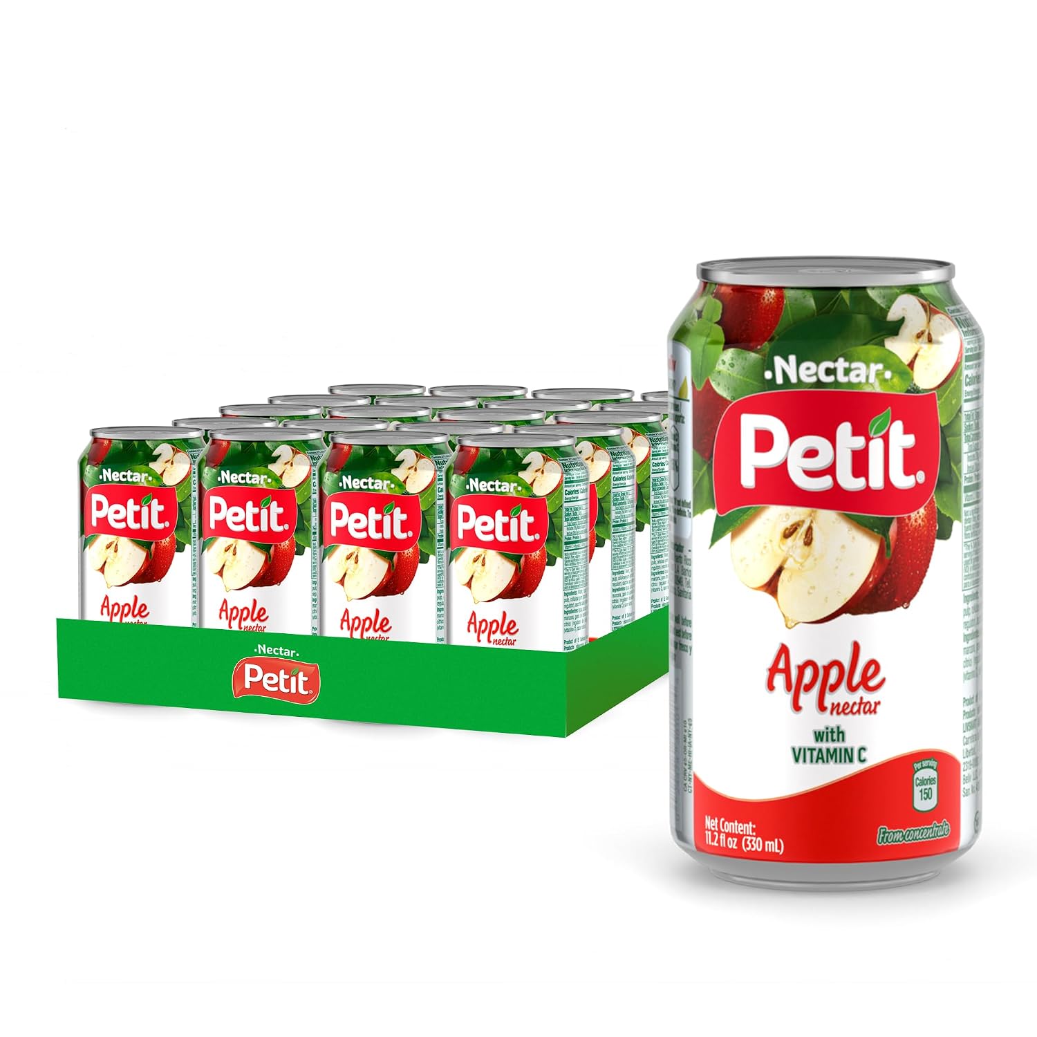 Petit Pineapple Nectar, 330 ml Cans (Pack of 24) – Refreshing Tropical Fruit Juice Beverage