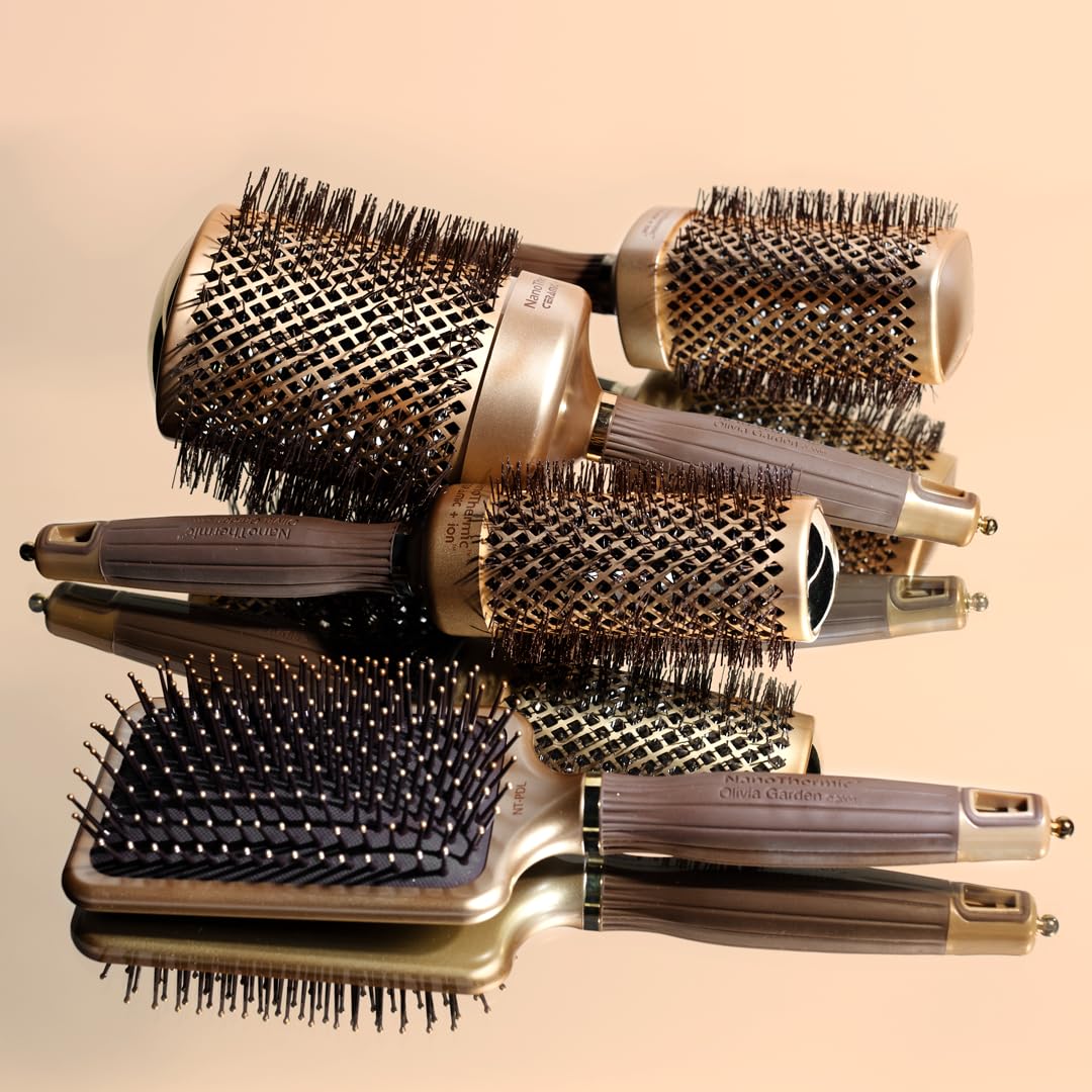 Olivia Garden Ceramic + Ion Nano Thermic Styler Hair Brush