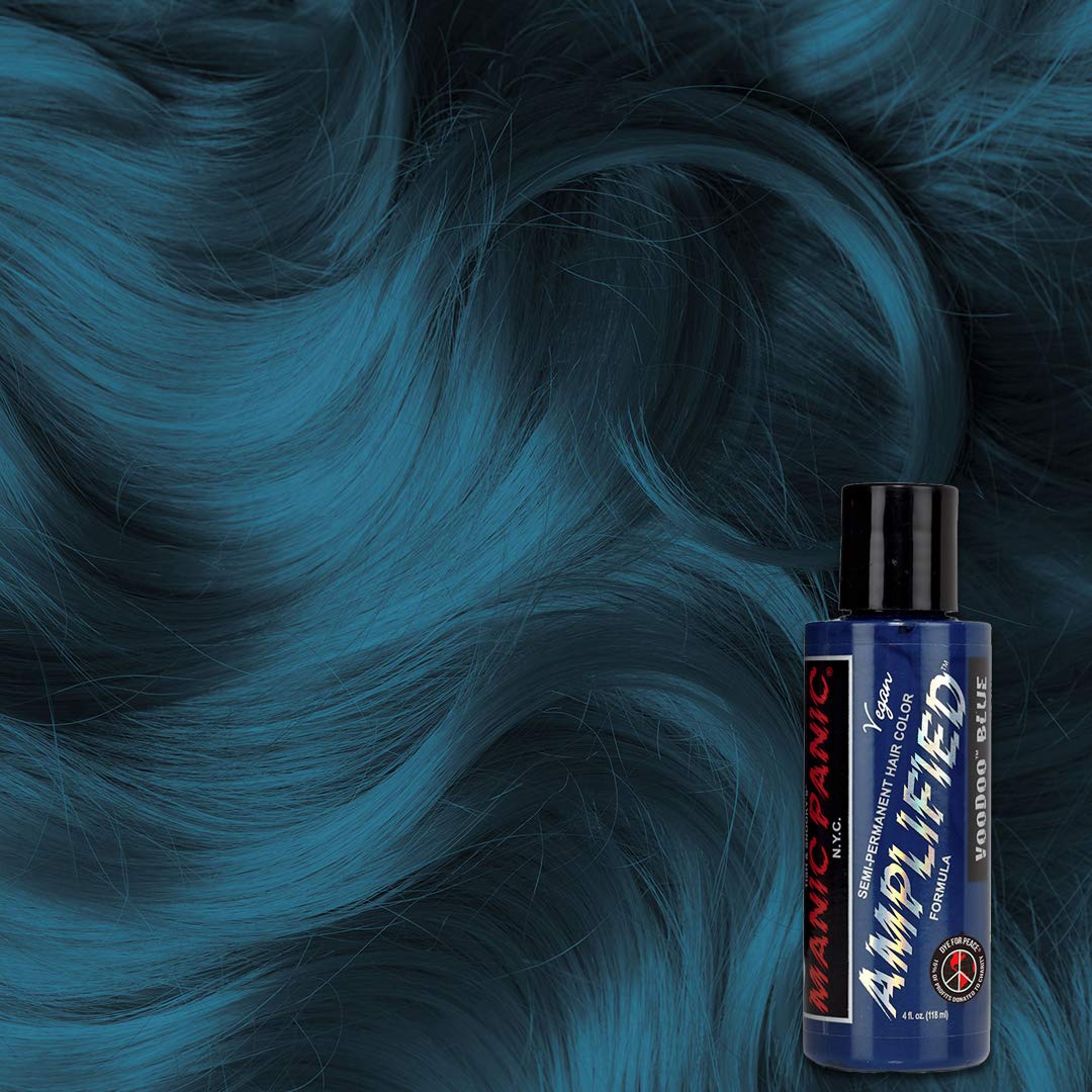 MANIC PANIC Cotton Candy Pink Hair Color - Amplified - Semi Permanent Hair Dye - Bright Pink Cool Toned Color - Glows in Blacklight - Vegan, PPD & Ammonia-Free - For Coloring Hair on Women & Men