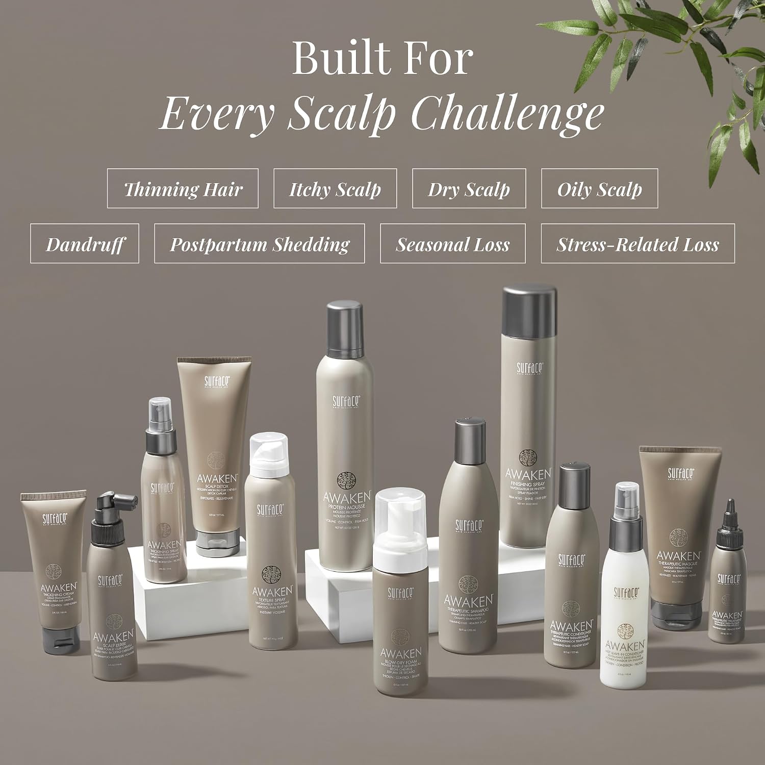Surface Hair - Awaken Therapeutic Conditioner – Natural Ingredients for Thinning Hair and a Healthy Scalp