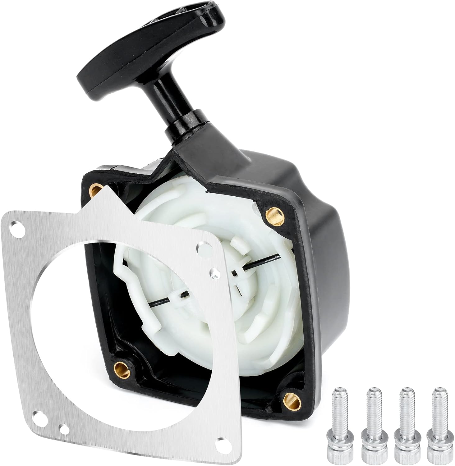 Pull Starter Replacement - 43cc 49cc 52cc 2HP Predator Earth Augers 63022 Pocket Bike Gas Petrol Scooter -Upgraded Wheel Core & Recoil Spring | for