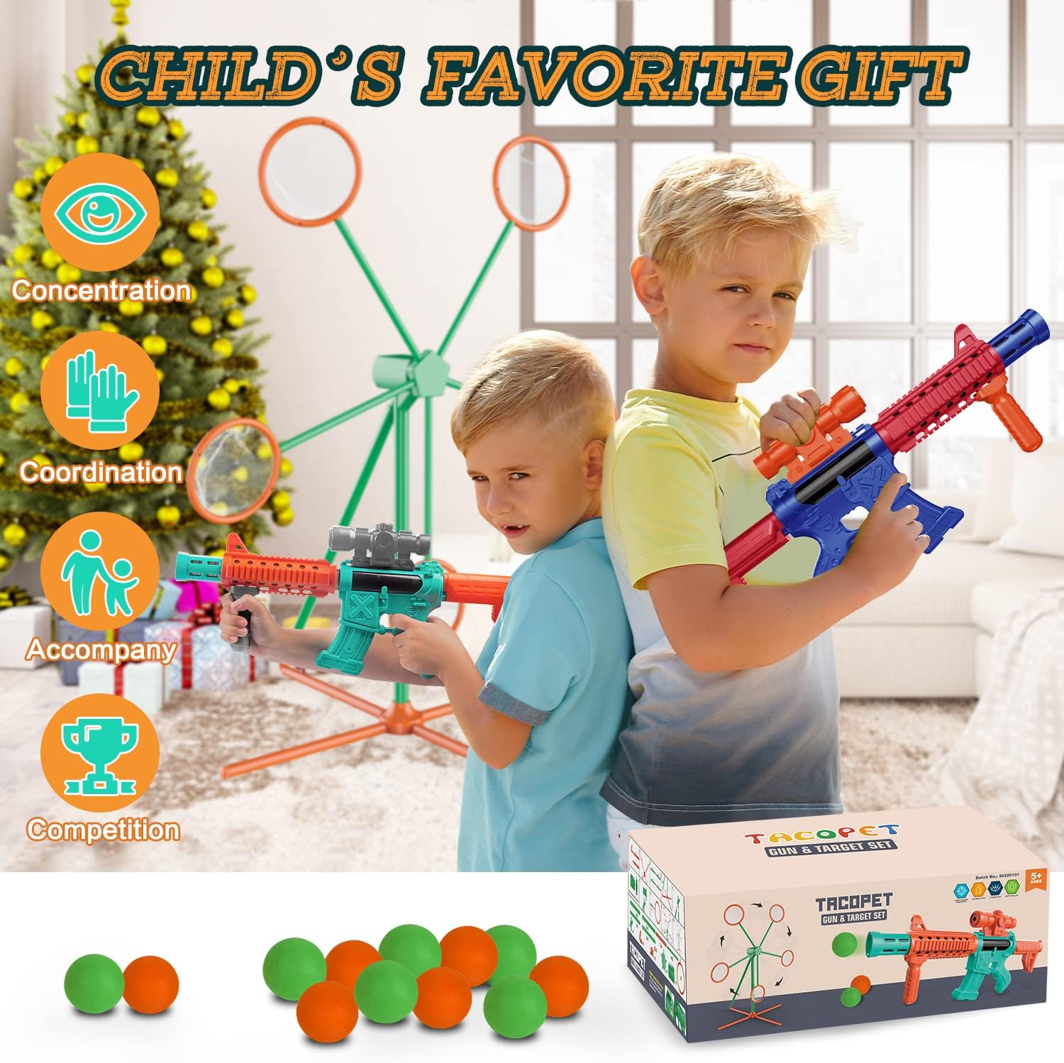Marlrin Shooting Games Toys for Age 5 6 7 8 9 10+ Year Old Boys