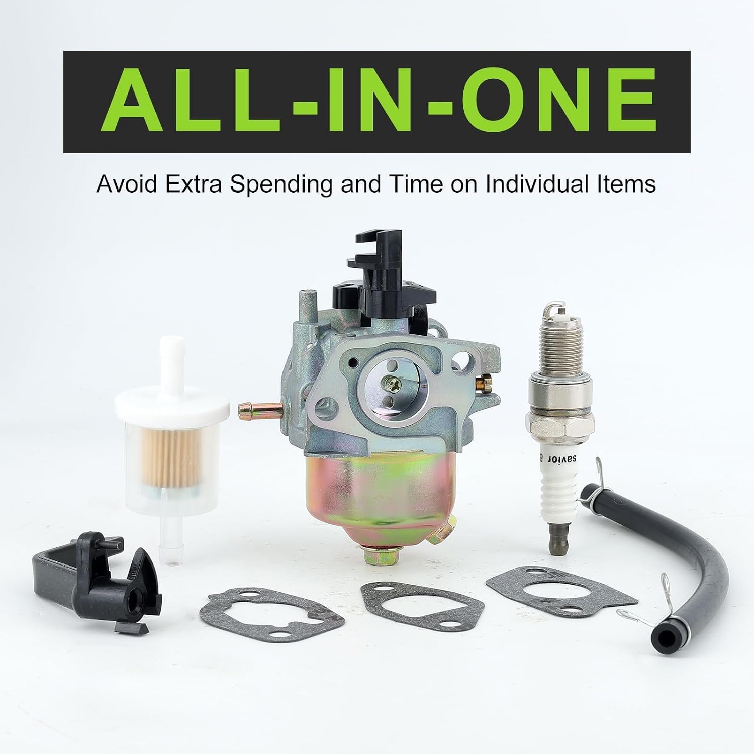 Carburetor for Harbor Freight Chicago Predator 4000 3000 3050 3200 4375 Watts Generator Powered by A 212CC 208CC 7HP 6.5HP Engine Parts with Fuel