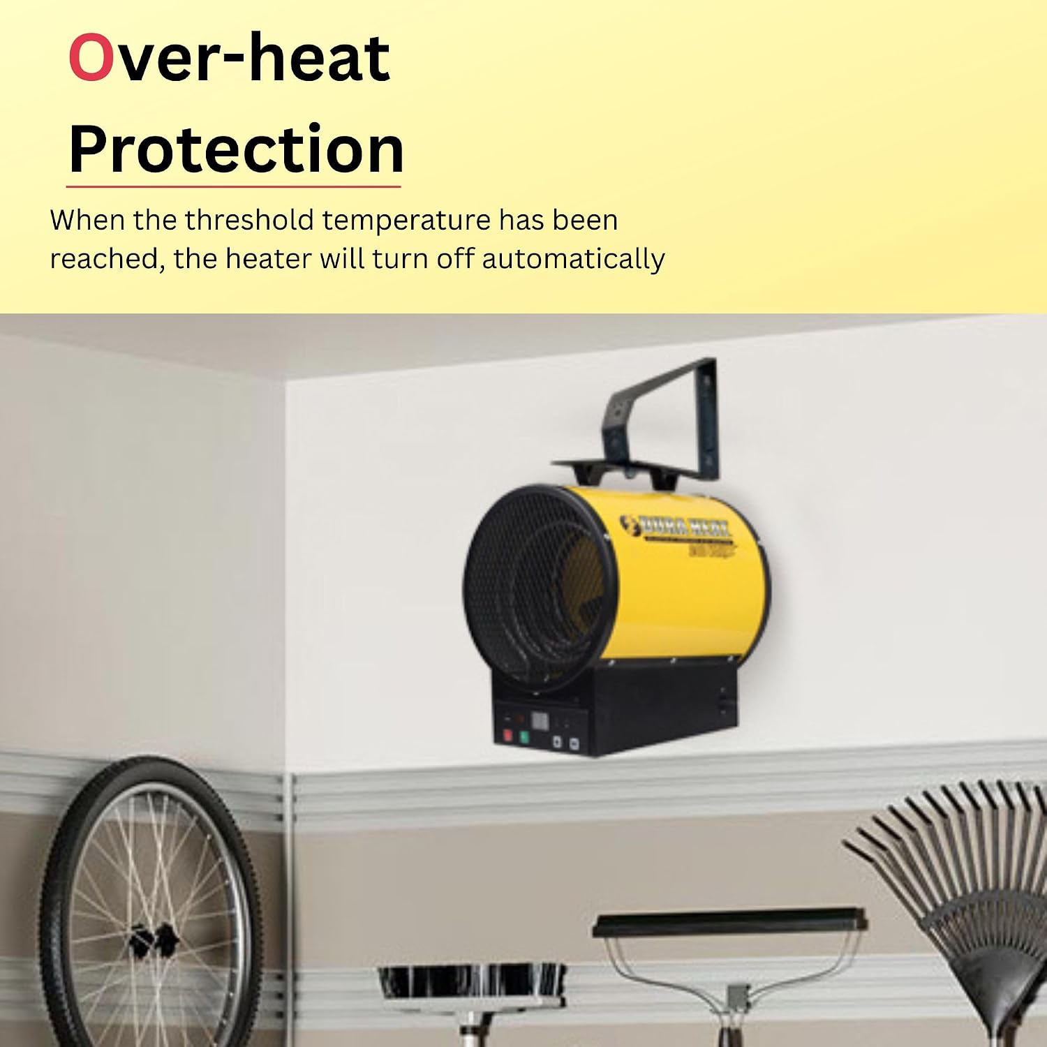 Dura Heat EUH4000R Electric Forced Air Heater with Remote Control 12, 800 Btu | 6-20P Plug, Electric Industrial Garage Heater, Workshop