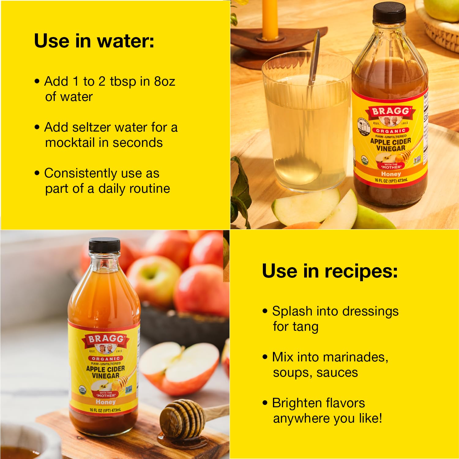 Bragg Organic Apple Cider Vinegar with the Mother - 16 fl oz