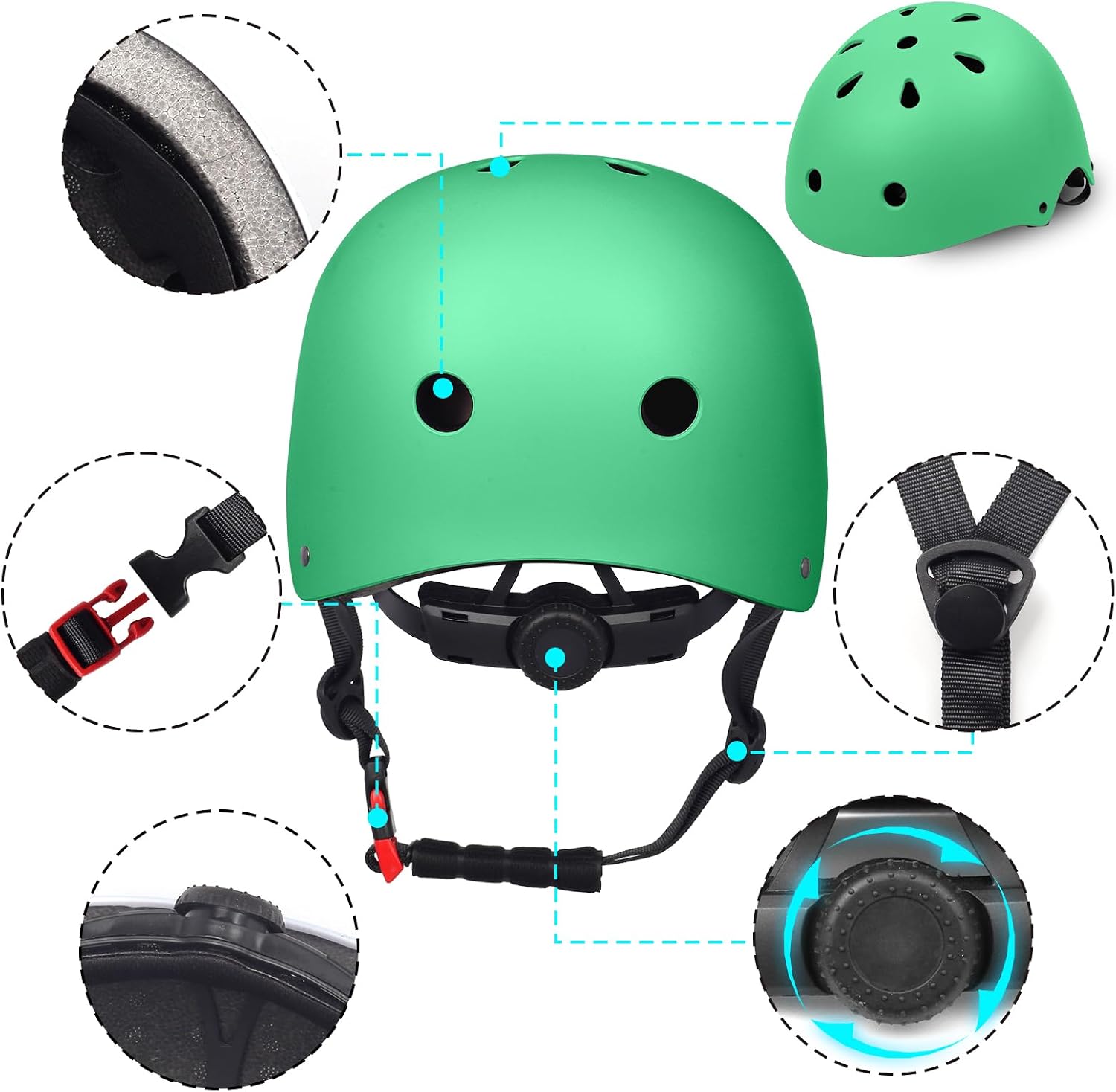 Kids Toddler Bike Helmet,2 Sizes for Youth Child Boys Girls