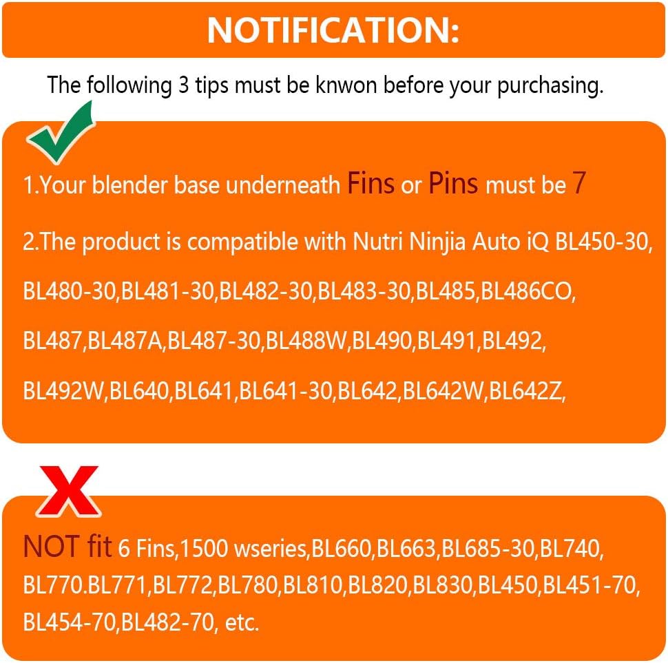 Blender Cups Fit for Ninja, Replacement Parts 16OZ Cups with Lids