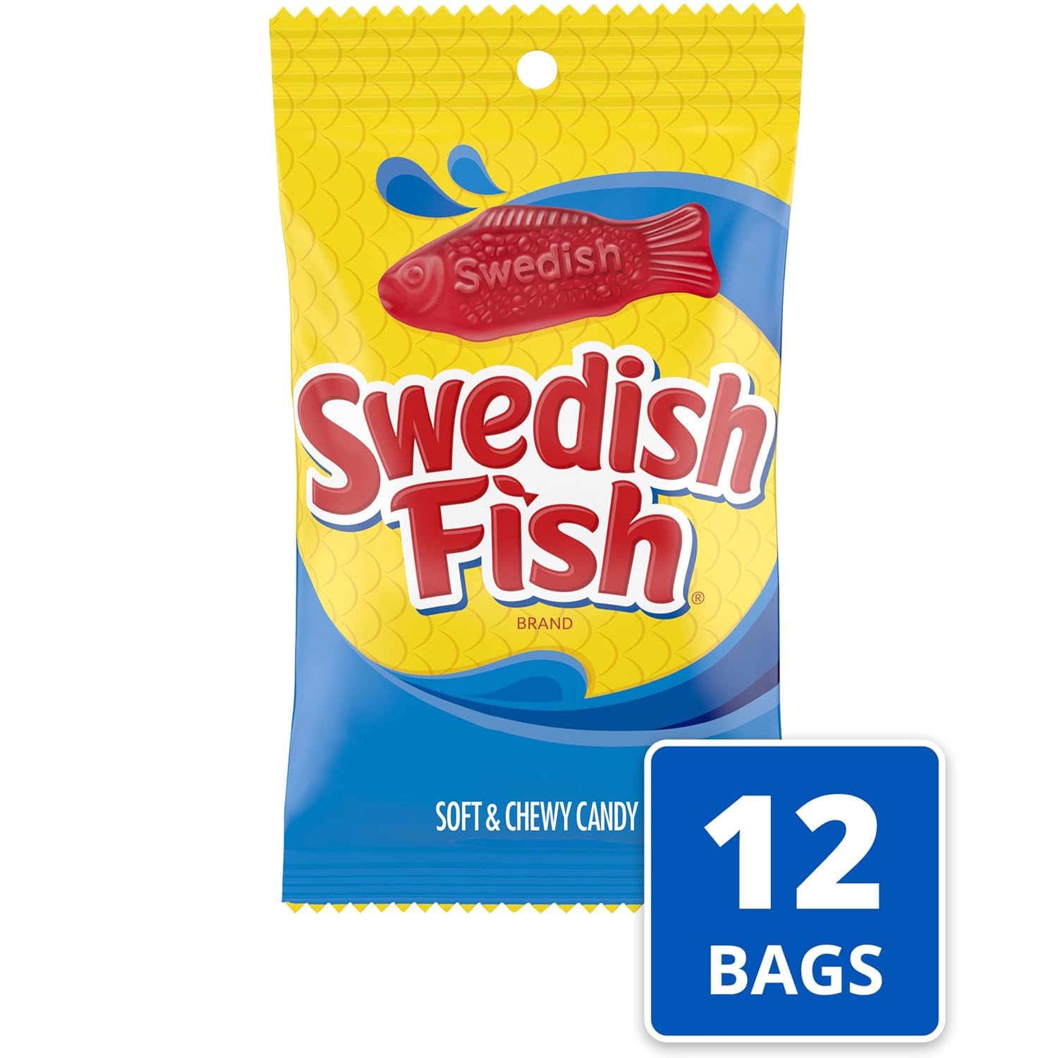 SWEDISH FISH Soft & Chewy Gummy Candy, Bulk Candy, 5 lb