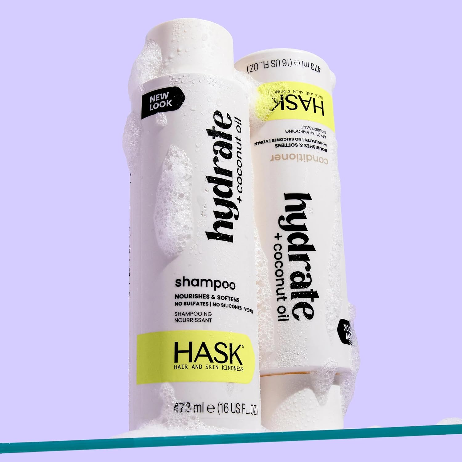HASK Biotin Boost Thickening Shampoo + Conditioner Set | Adds Fullness, Strengthens, Volumizes, Sulfate-Free, Paraben-Free, Gluten-Free, Color Safe | 12oz each