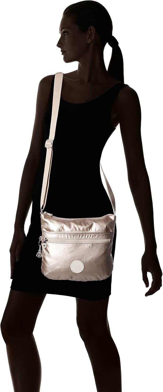 Kipling Womens Arto Crossbody Bag, Black Noir, 11.25 L X 10.25 H X 1.5 D US