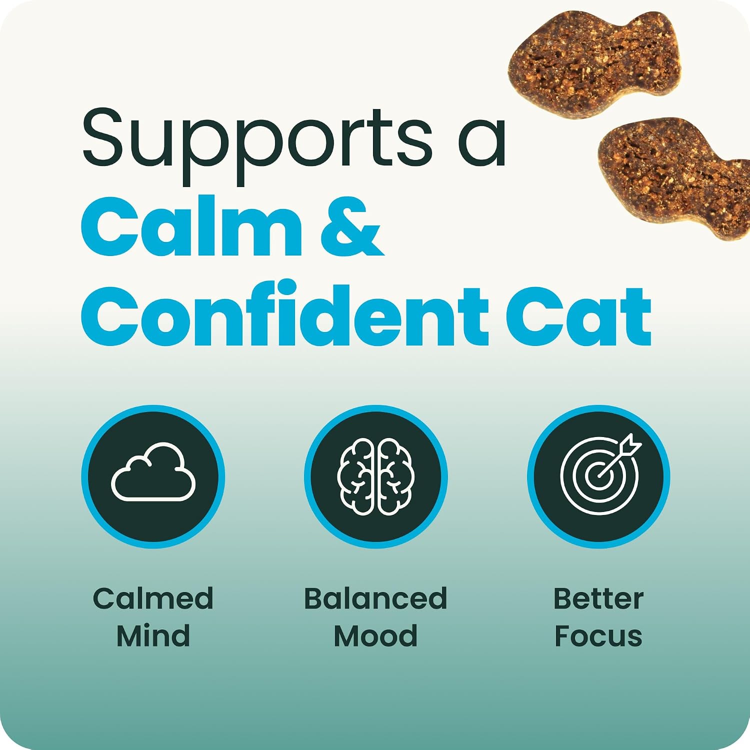 VetriScience Composure Calming Chews for Cats – Supports Relaxation & Balanced Behavior During Travel & Vet Visits, Daily Stress & Anxiety Support Supplement, Chicken Flavor, 30 Count