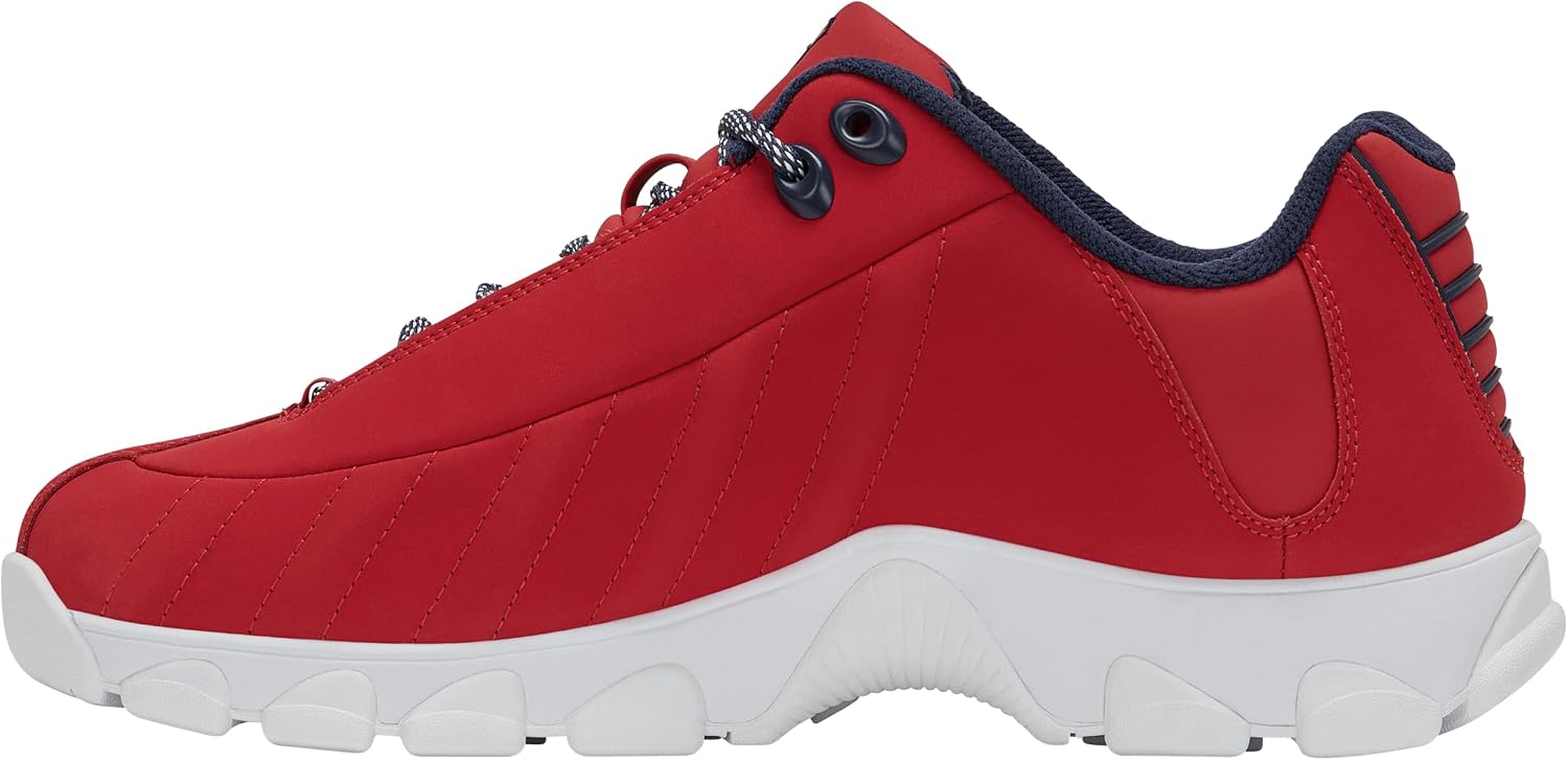 K-Swiss Men's ST329 CMF Sneaker, Wide Tennis Walking Shoes Leather Upper | Court Inspired, Tennis Heritage, Comfort Soft Cushioning, Arch Support, Wide Feet Fit, Chunky Silhouette, Classic Style.