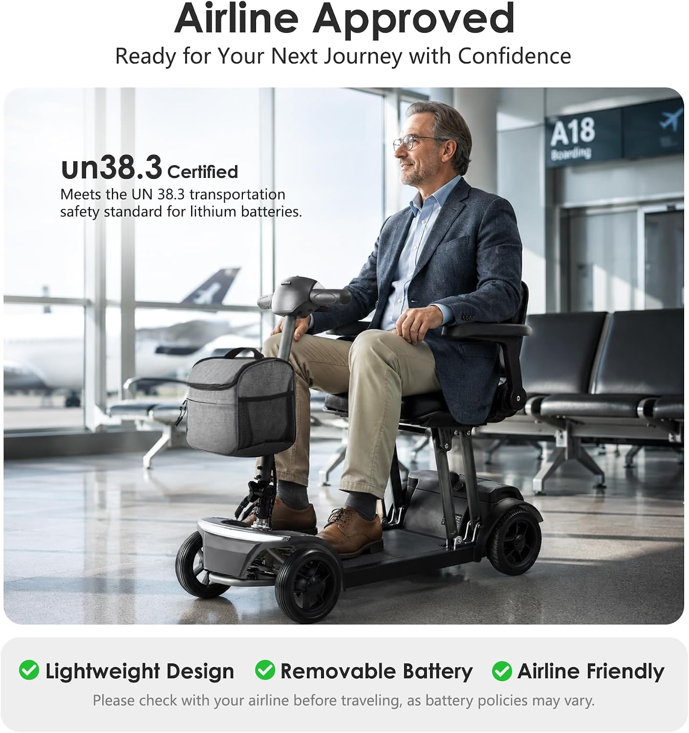 MetroMobility 15-25Miles 330lbs Electric Mobility Scooters for Seniors Blue