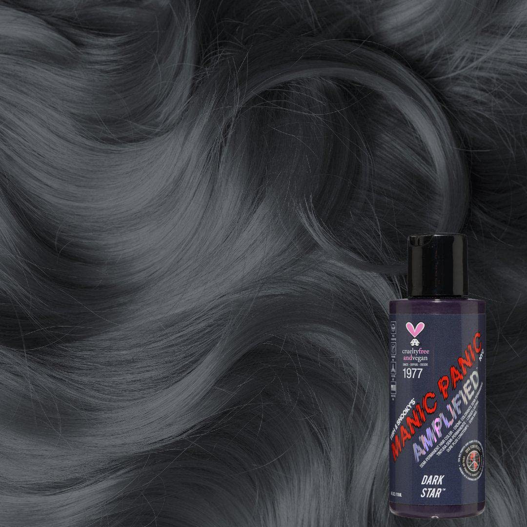 MANIC PANIC Cotton Candy Pink Hair Color - Amplified - Semi Permanent Hair Dye - Bright Pink Cool Toned Color - Glows in Blacklight - Vegan, PPD & Ammonia-Free - For Coloring Hair on Women & Men