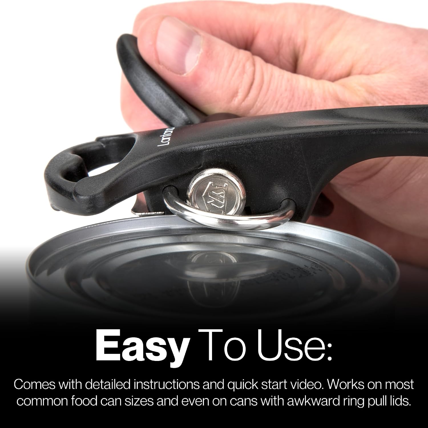 Lantana Can Opener (Smooth Edge/Safety), Handheld Manual, Bottle Cap Lifter