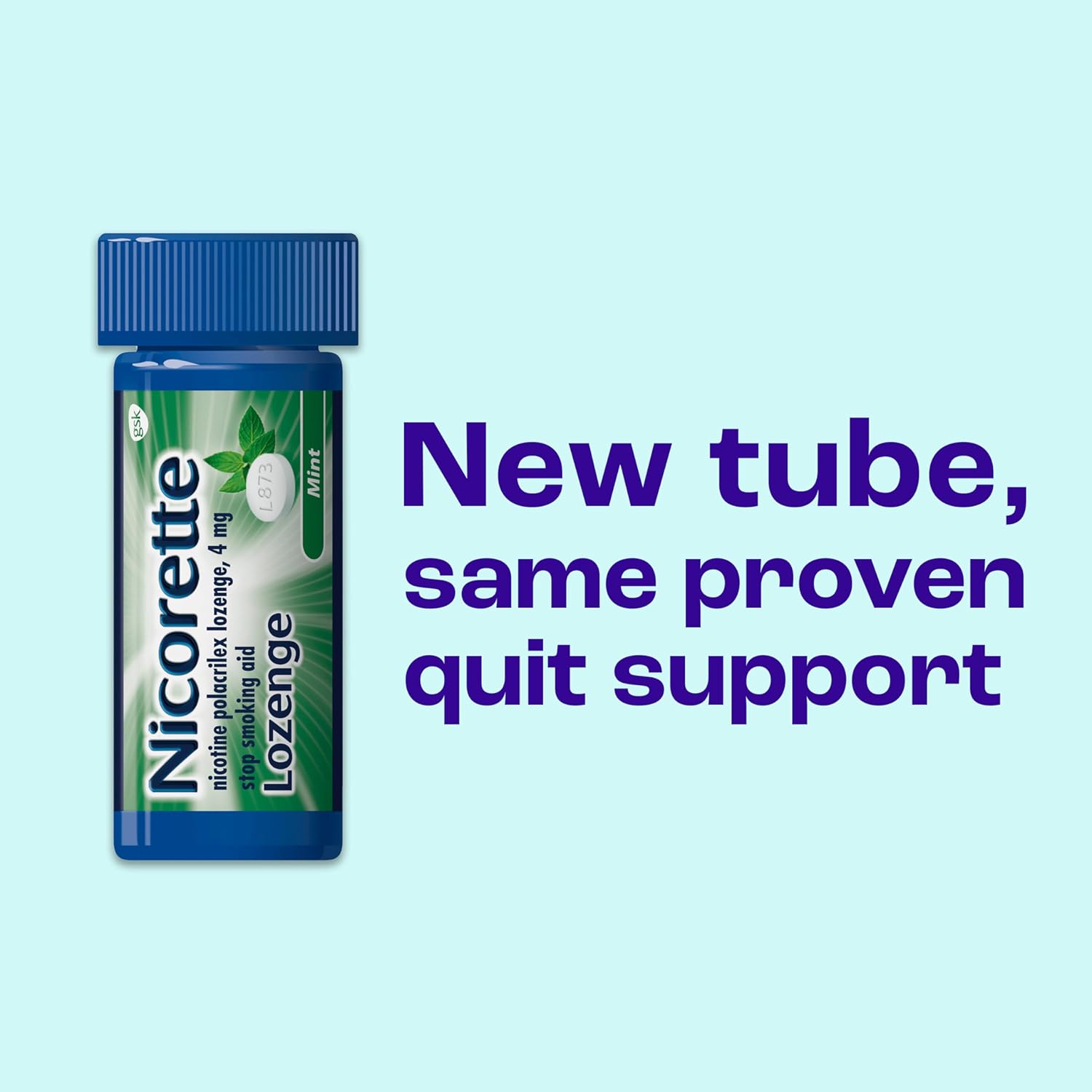Nicorette Nicotine Lozenges to Stop Smoking, 4 mg, Mint Flavor - 144 Count