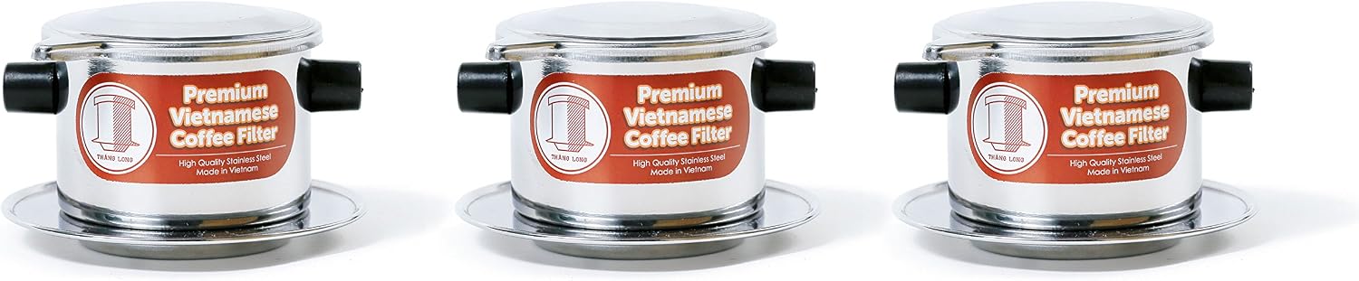 Vietnamese Drip Coffee Maker Filter. Single Cup Serve. Inox. 6 oz Small Stainless Steel