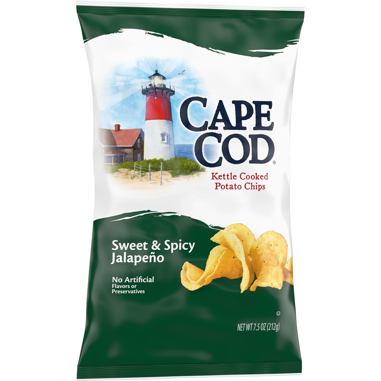 Cape Cod Sweet & Spicy Jalapeno Chips, 7.5 Oz Bag