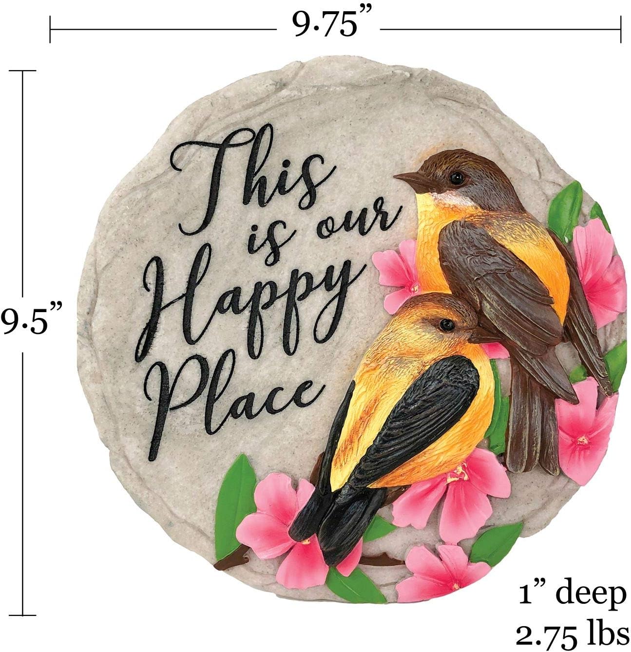Spoontiques - Garden Décor - Nut House Stepping Stone - Decorative Stone for Garden
