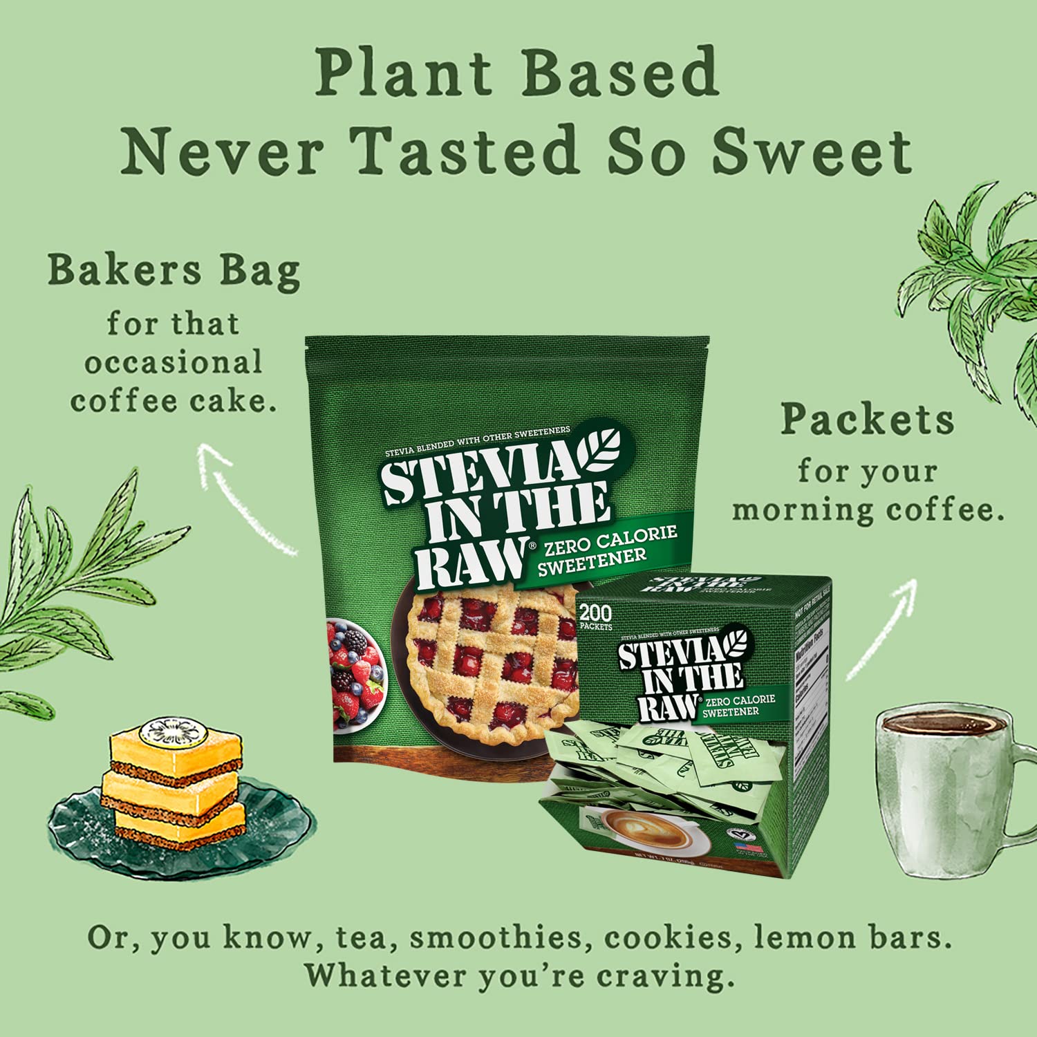Stevia In The Raw 50 Count Box (Pack of 1) , 1.75 ounce each