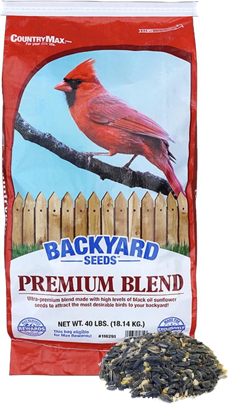 Backyard Seeds Woodpecker No-Waste Bird Seed Mix 5lbs - Premium Shelled Peanuts & Sunflower Chips, Small Bag of Wild Bird Food
