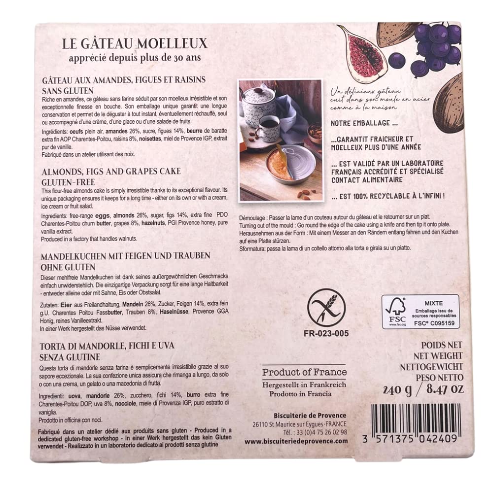 Almond Fig Cake by Biscuiterie de Provence